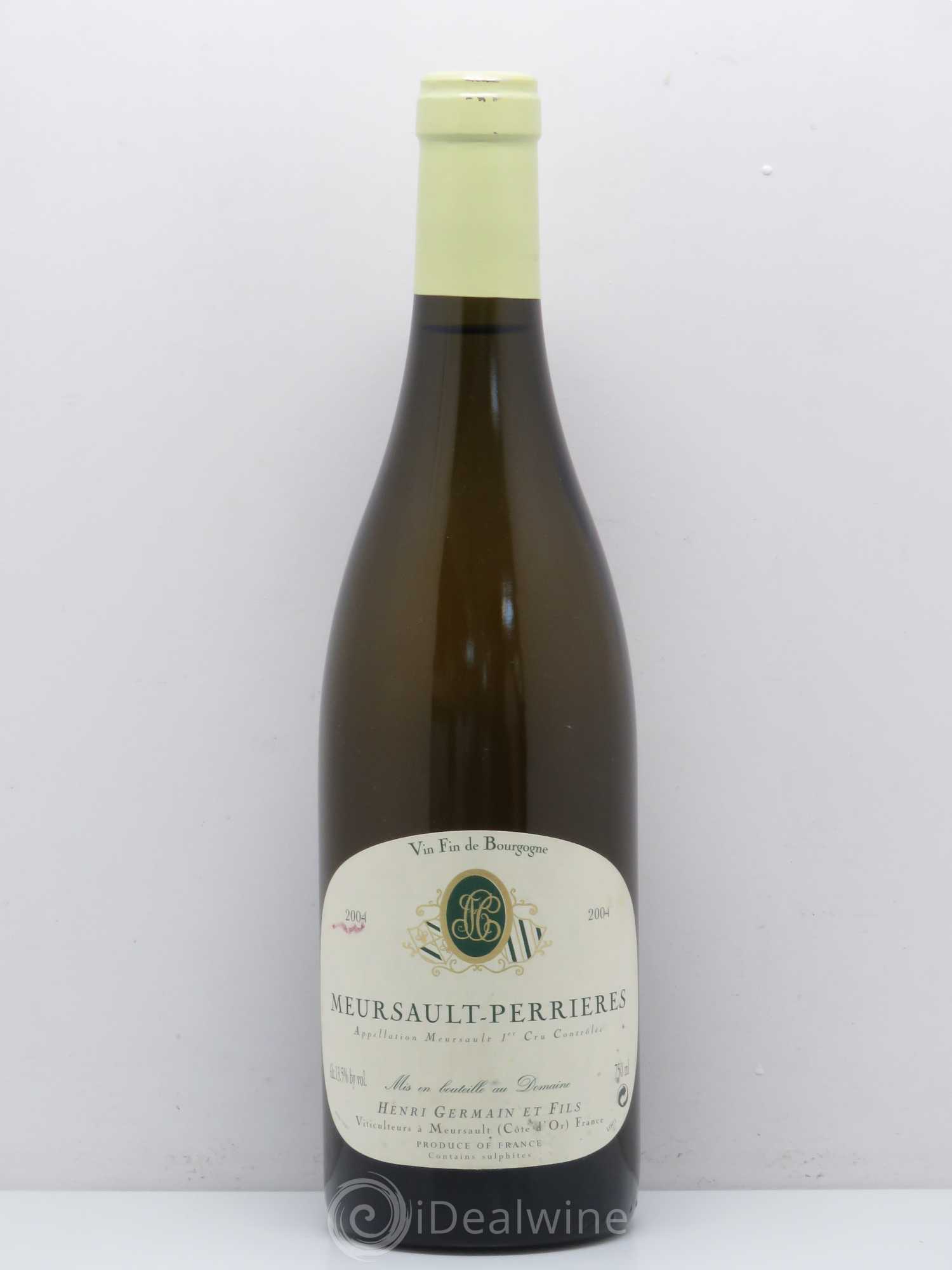Meursault 1er Cru Perrières Henri Germain 2004 - Posten von 1 Flasche - 0