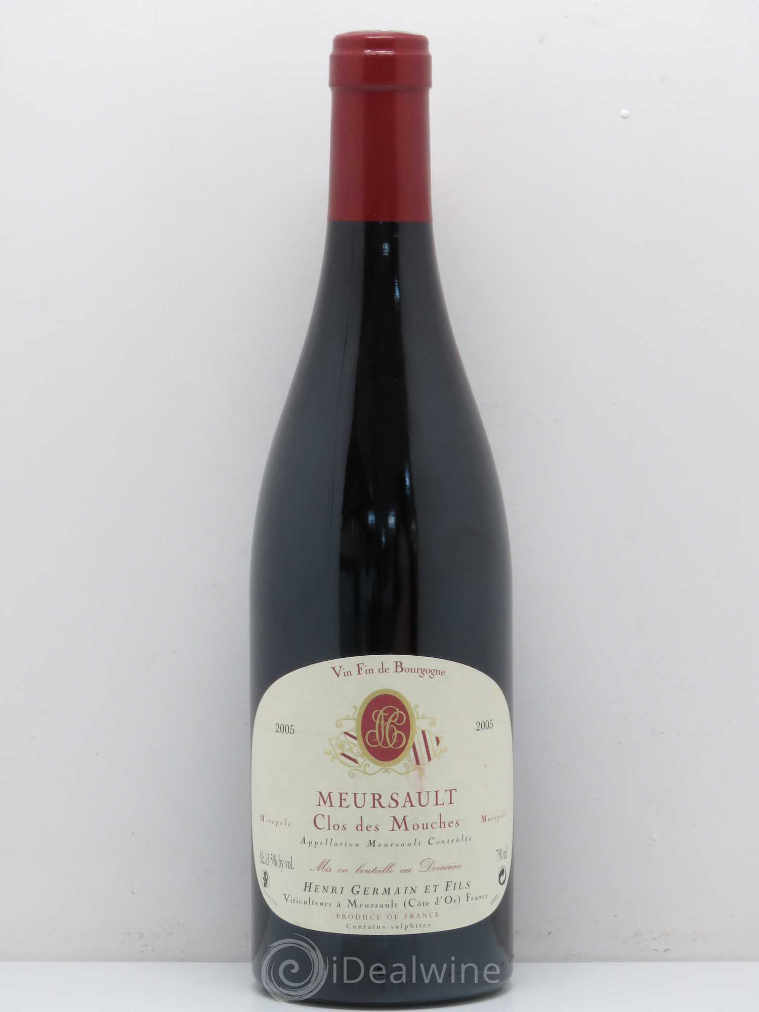Meursault Clos des Mouches domaine Germain Père et Fils 2005 - Posten von 1 Flasche - 0