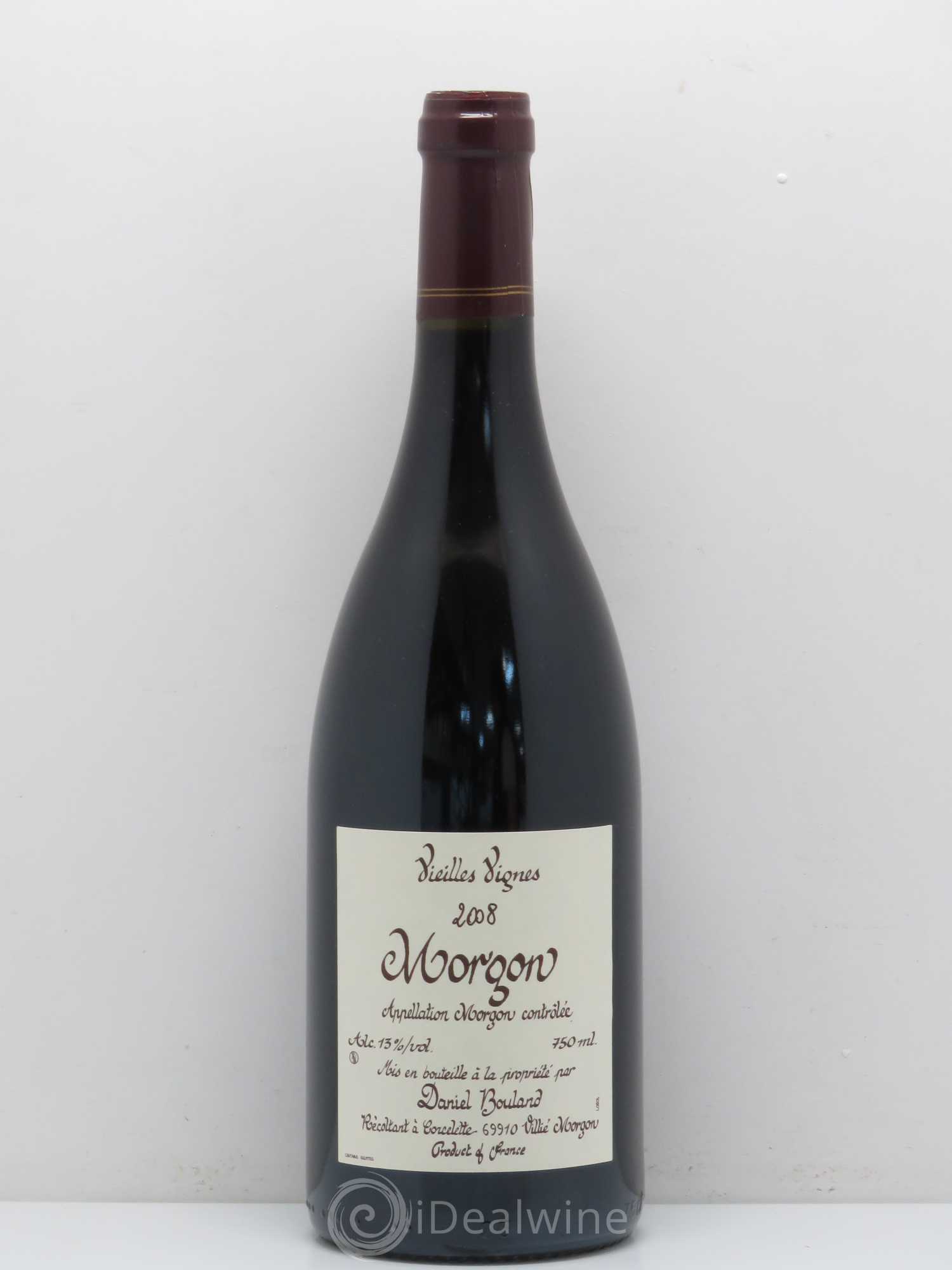 Morgon Vieilles Vignes Daniel Bouland (Domaine) 2008 - Lot de 1 bouteille - 0