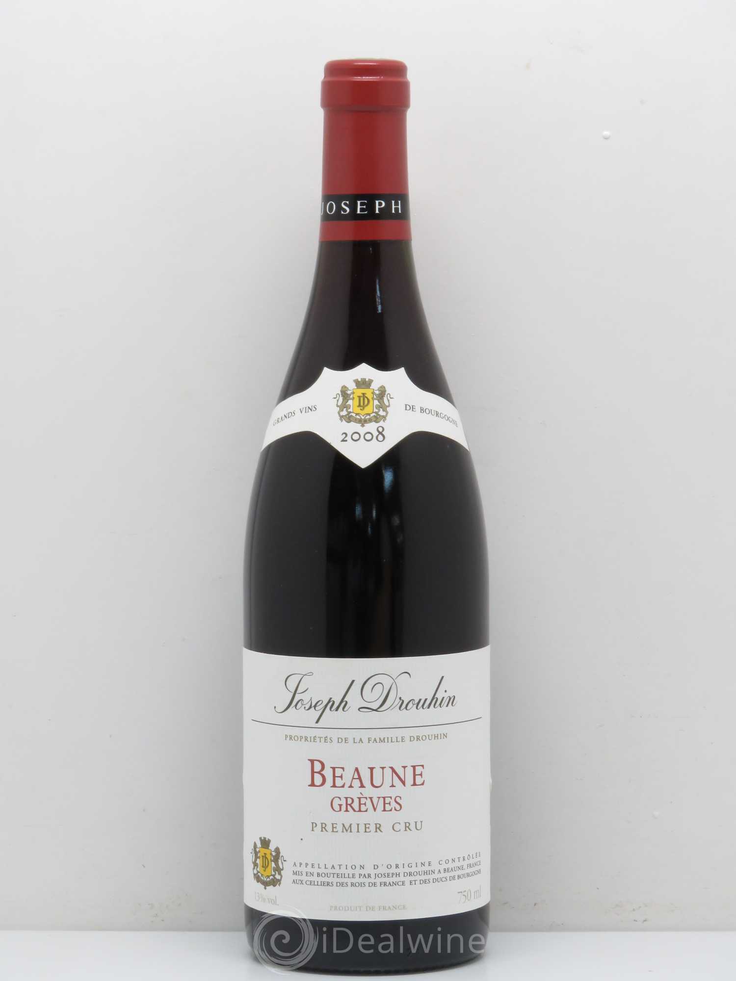 Beaune 1er Cru Grèves Domaine J. Drouhin 2008 - Posten von 1 Flasche - 0