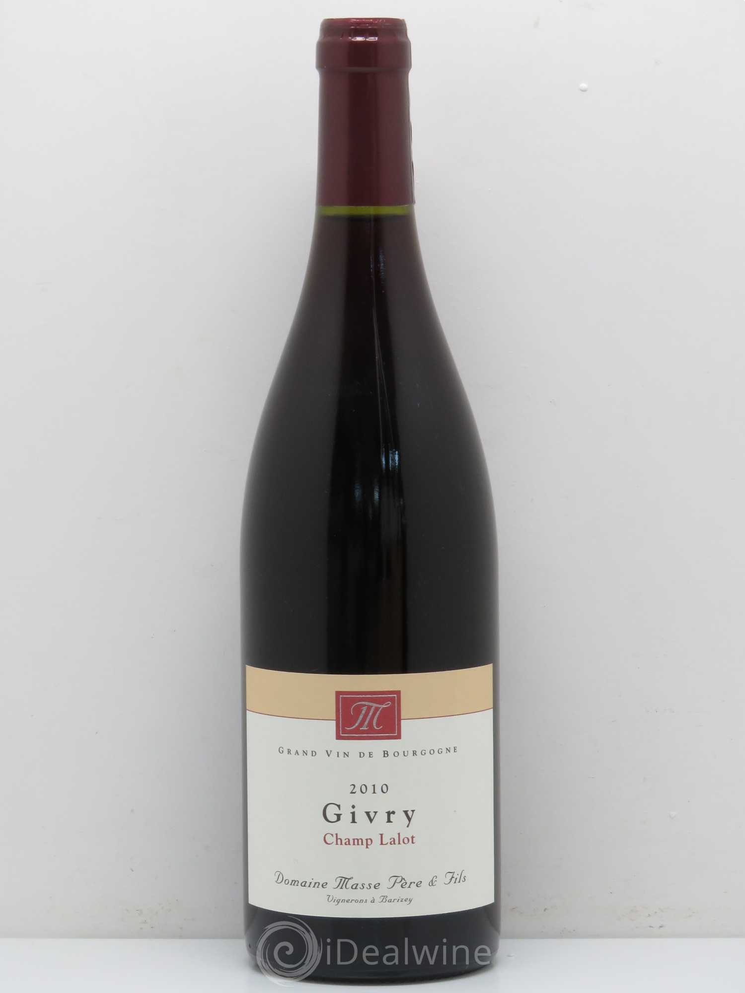 Givry Champ Lalot Domaine Masse Pere Et Fils 2010 - Posten von 1 Flasche - 0