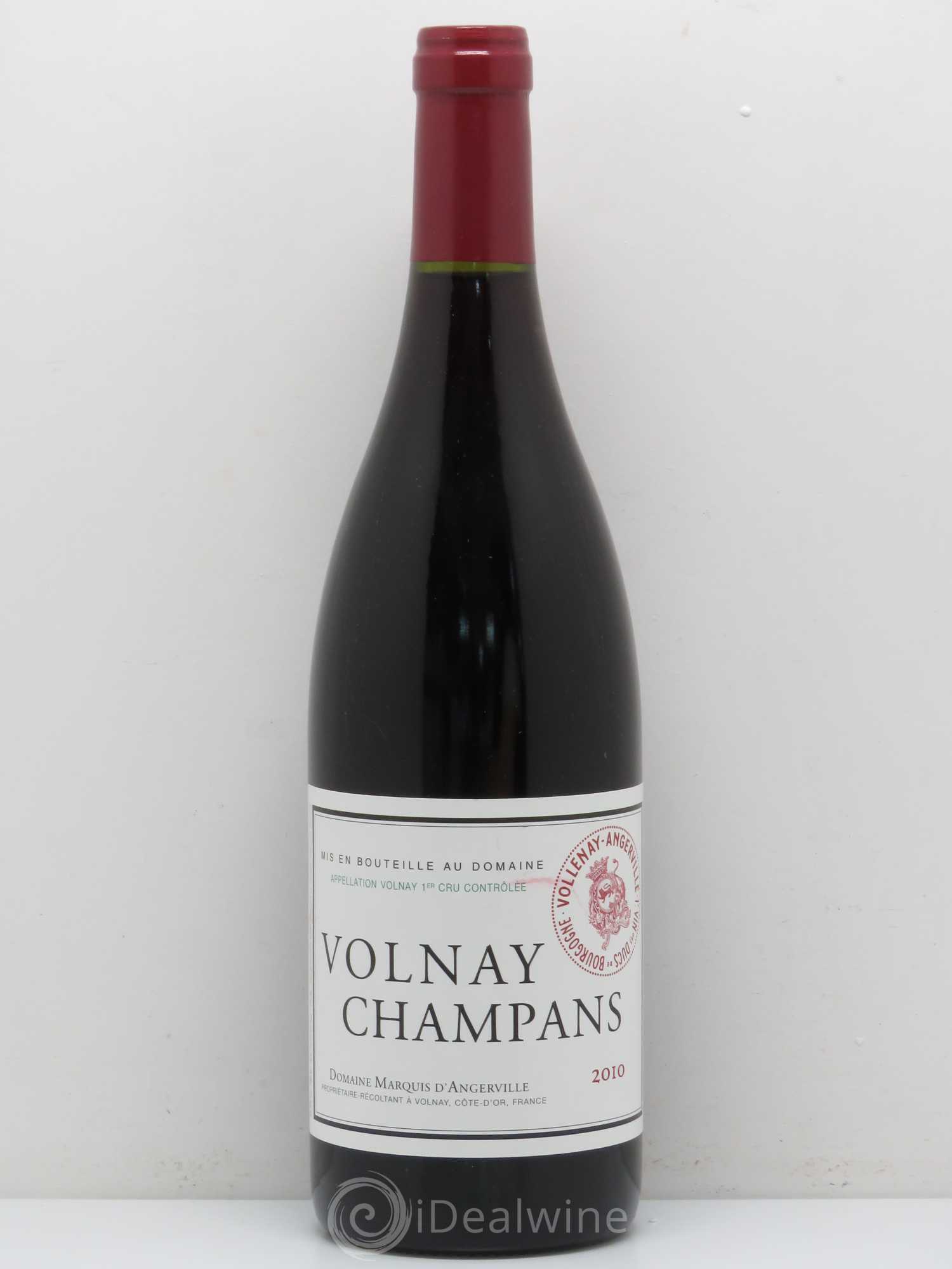 Volnay 1er Cru Champans Marquis d'Angerville (Domaine) 2010 - Lot de 1 bouteille - 0