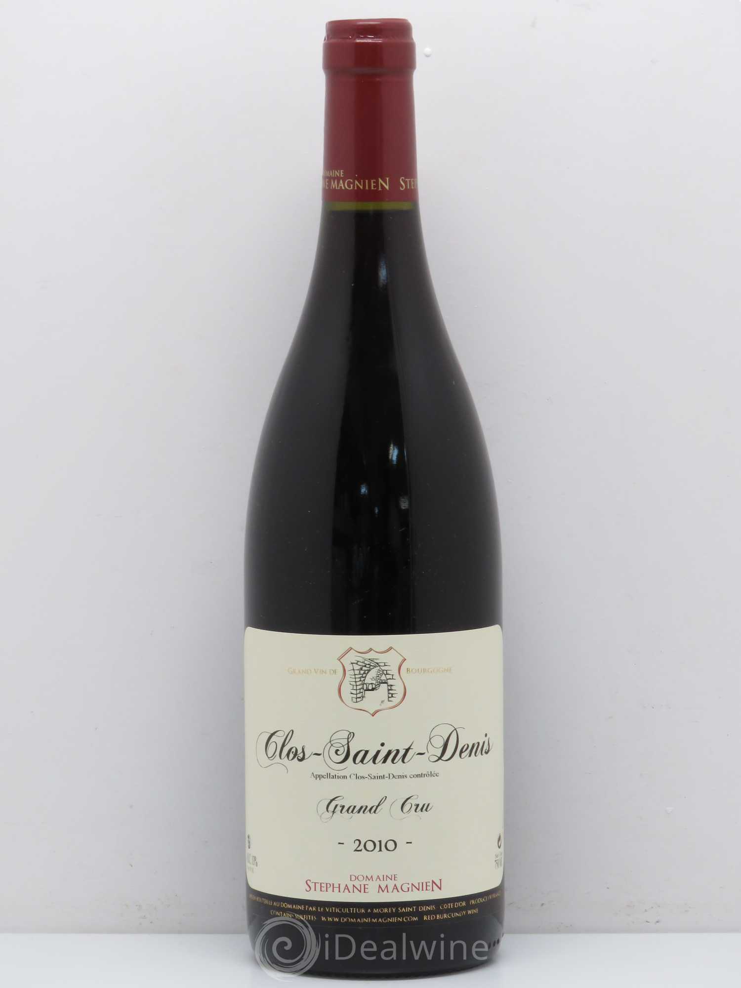 Clos Saint-Denis Grand Cru Stéphane Magnien (Domaine) 2010 - Lot de 1 bouteille - 0