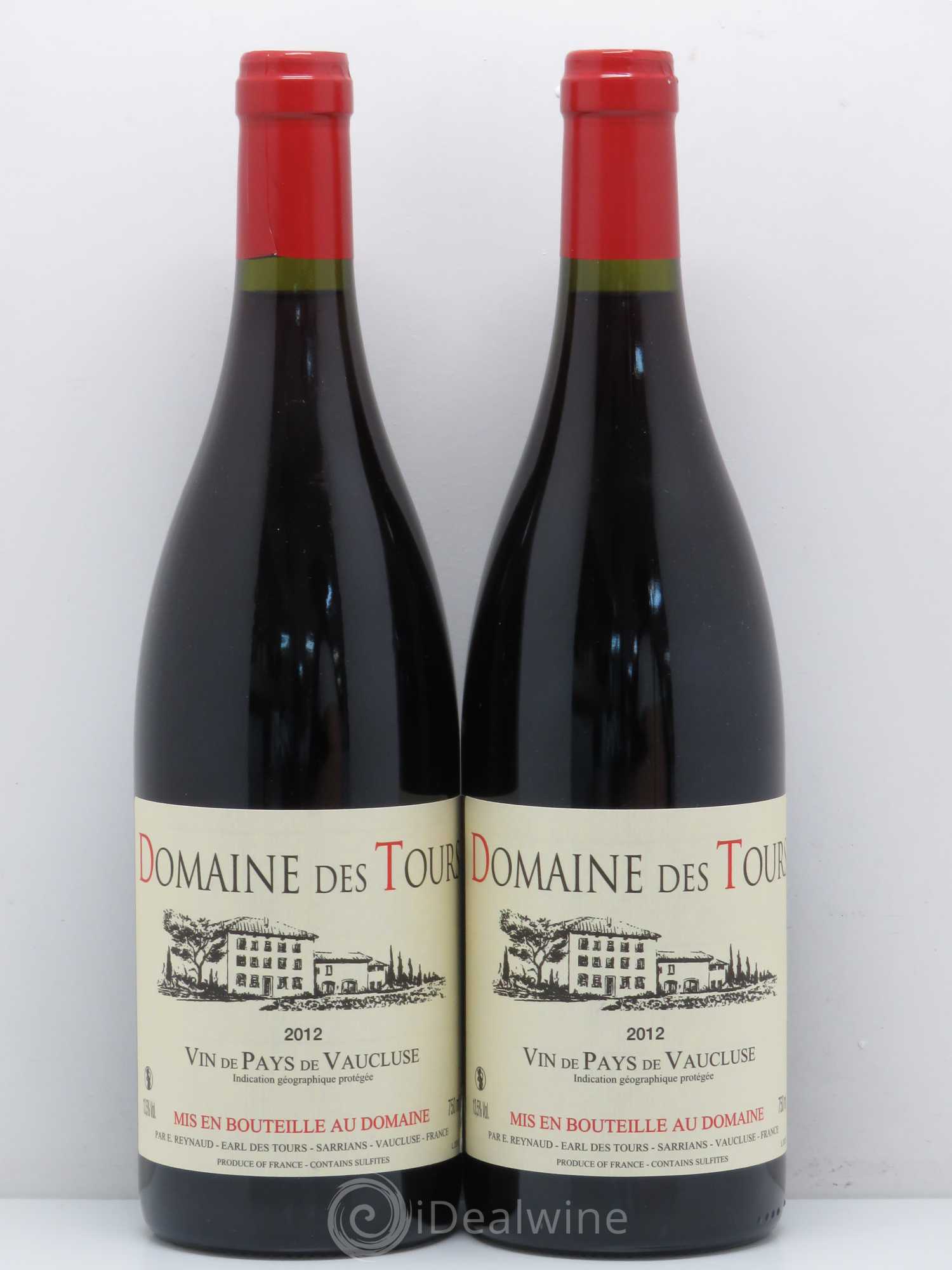 Vaucluse (Vin de Pays de Vaucluse) Domaine des Tours Emmanuel Reynaud 2012 - Lot de 2 bouteilles - 0