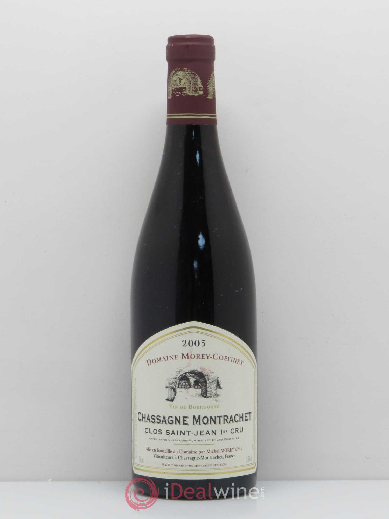 Chassagne-Montrachet 1er Cru Clos Saint Jean Domaine Morey-Coffinet 2005 - Posten von 1 Flasche - 0