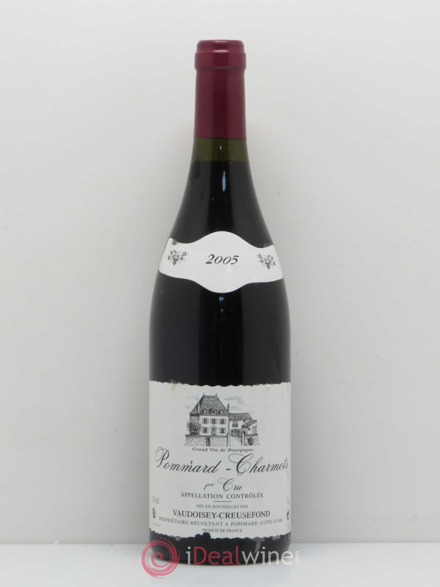 Pommard 1er Cru Charmots Domaine Vaudoisey-Creusefond 2005 - Lot de 1 bouteille - 0