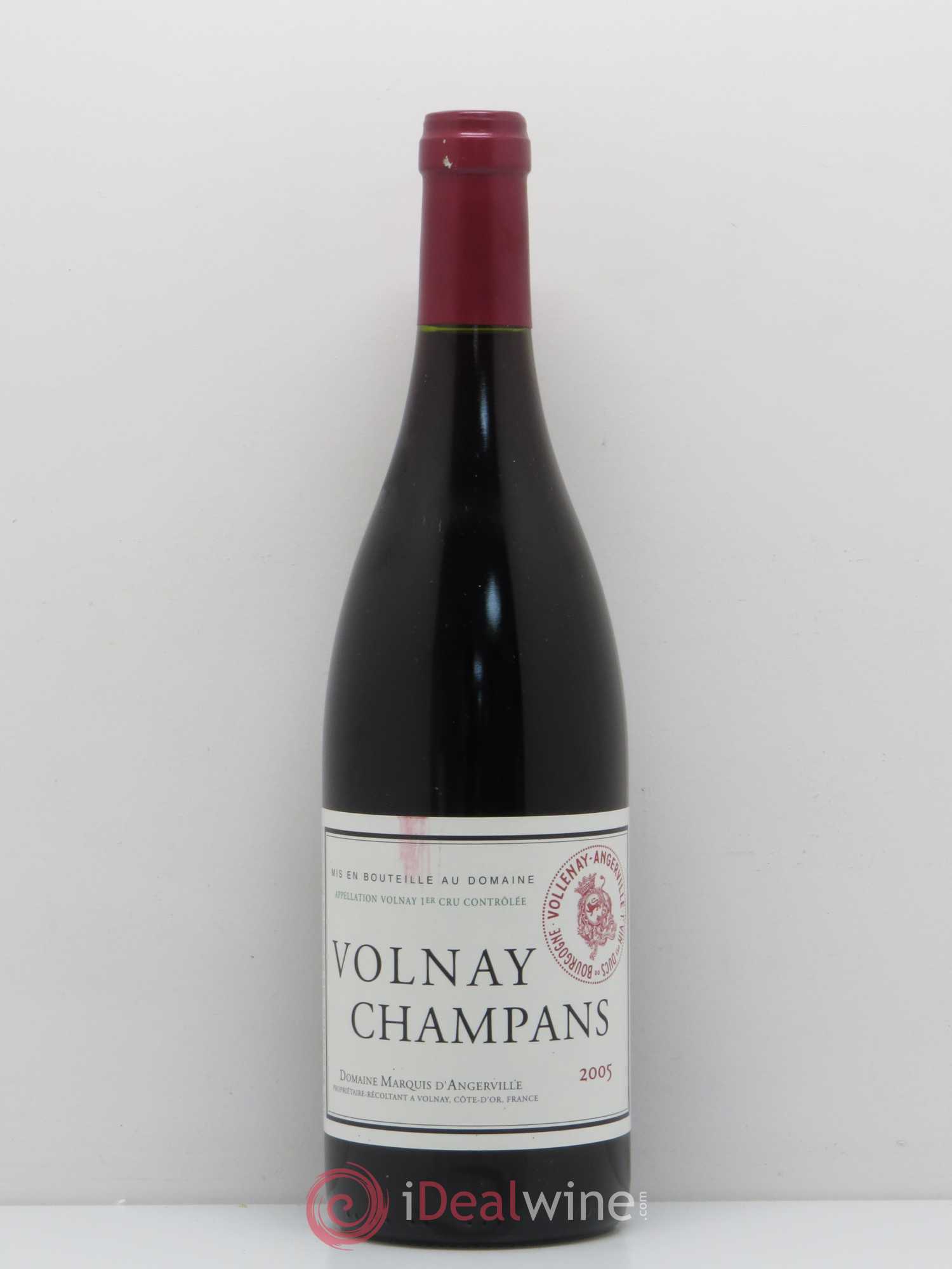 Volnay 1er Cru Champans Marquis d'Angerville (Domaine) 2005 - Lot de 1 bouteille - 0