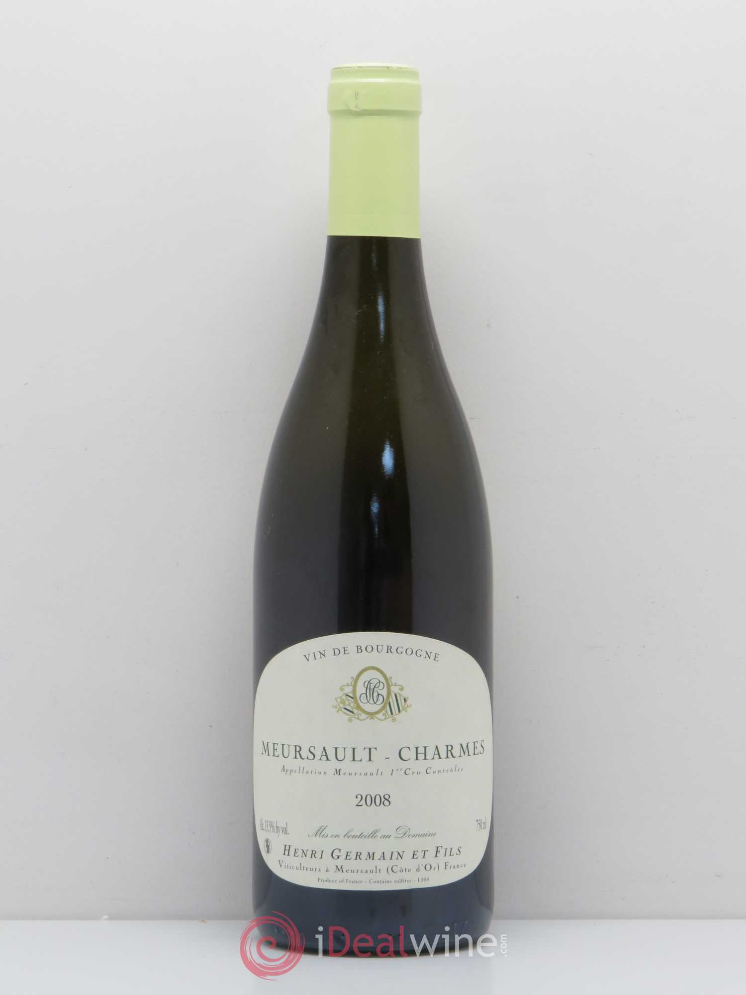 Meursault 1er Cru Charmes Domaine Henri Germain et Fils 2008 - Posten von 1 Flasche - 0