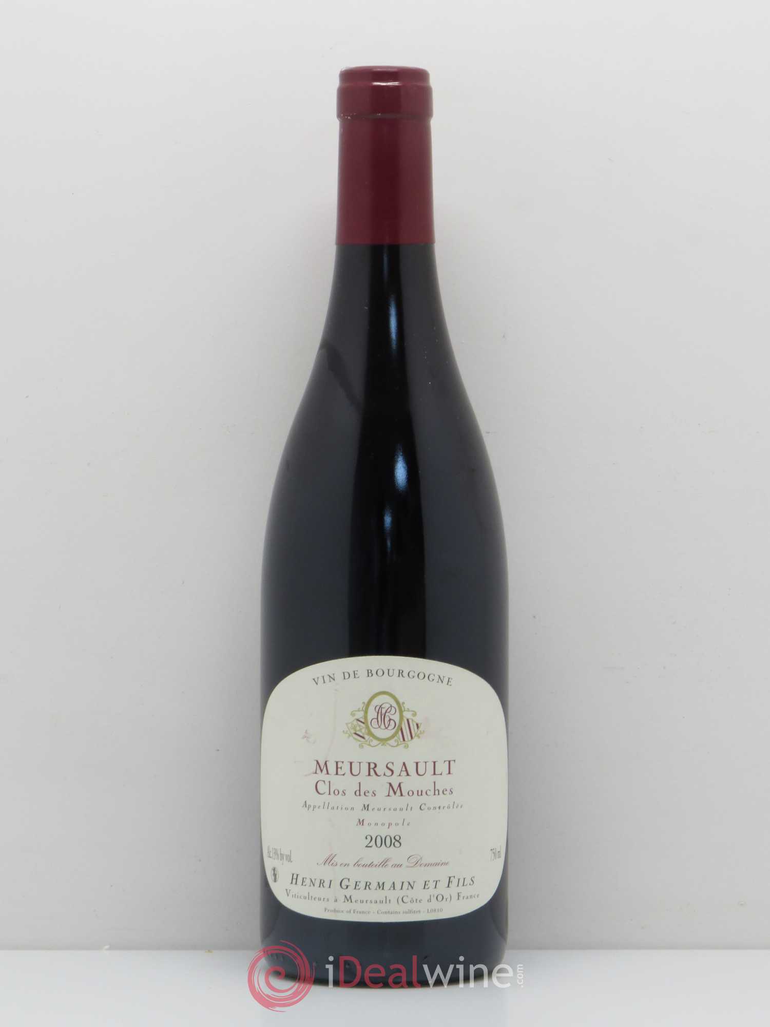 Meursault Clos Des Mouches Domaine Henri Germain et Fils 2008 - Posten von 1 Flasche - 0