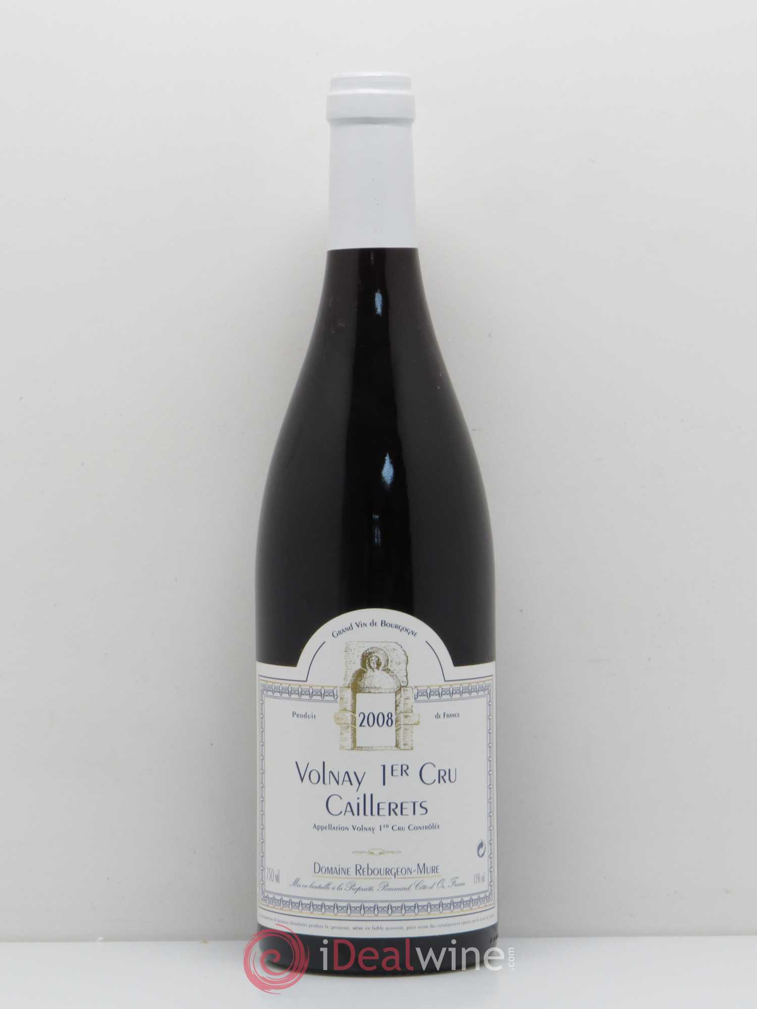 Volnay 1er Cru Caillerets Tasteviné Domaine Rebourgeon-Mure 2008 - Posten von 1 Flasche - 0