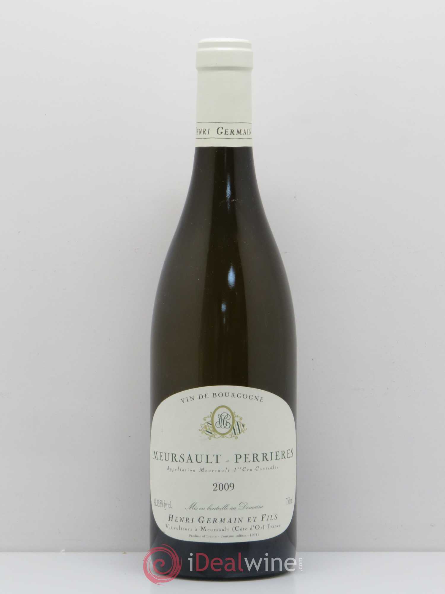 Meursault 1er Cru Perrières Domaine Henri Germain et Fils 2009 - Posten von 1 Flasche - 0