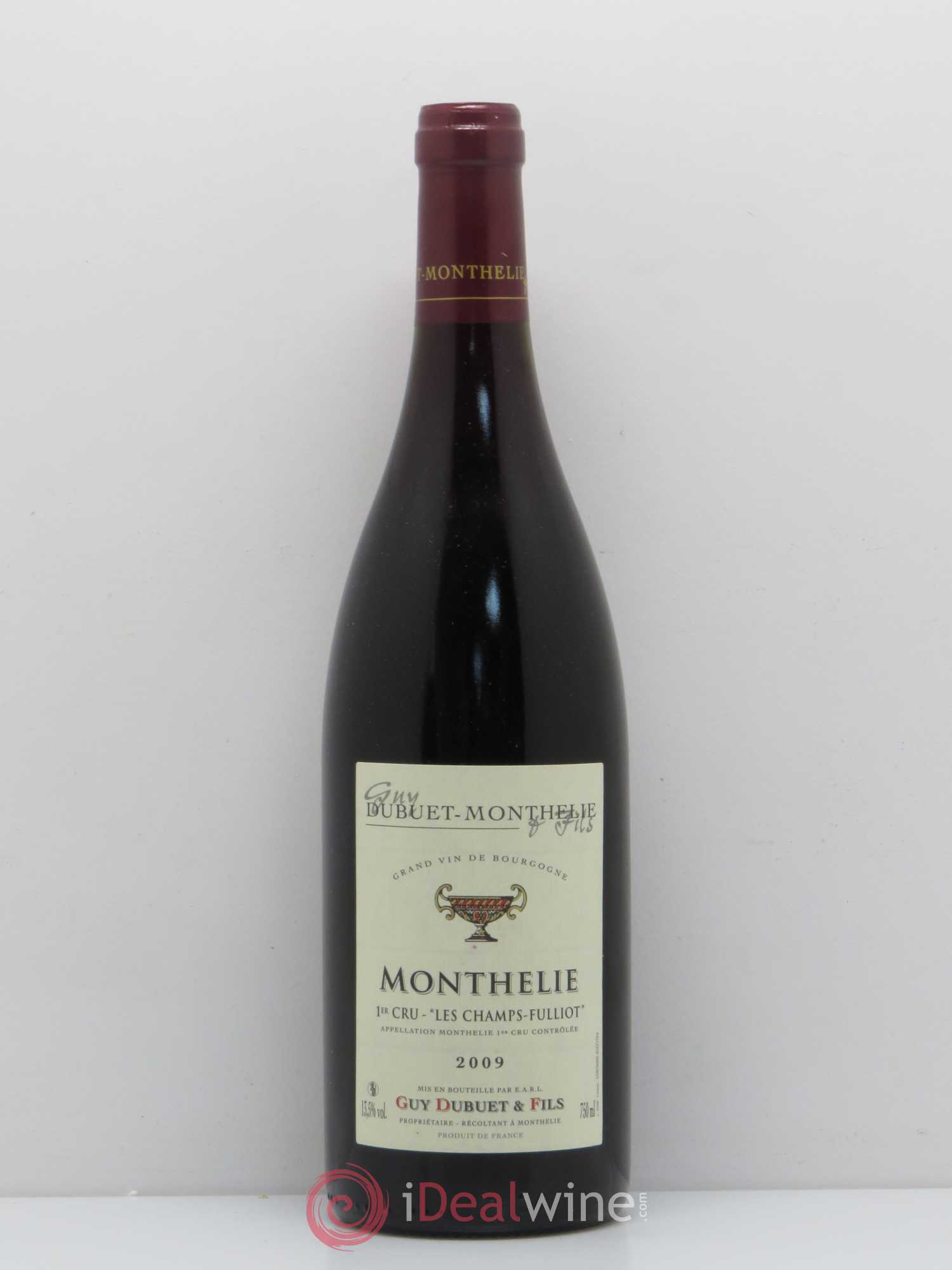 Monthélie 1er Cru Les Champs Fulliot Domaine Guy Dubuet et Fils 2009 - Posten von 1 Flasche - 0