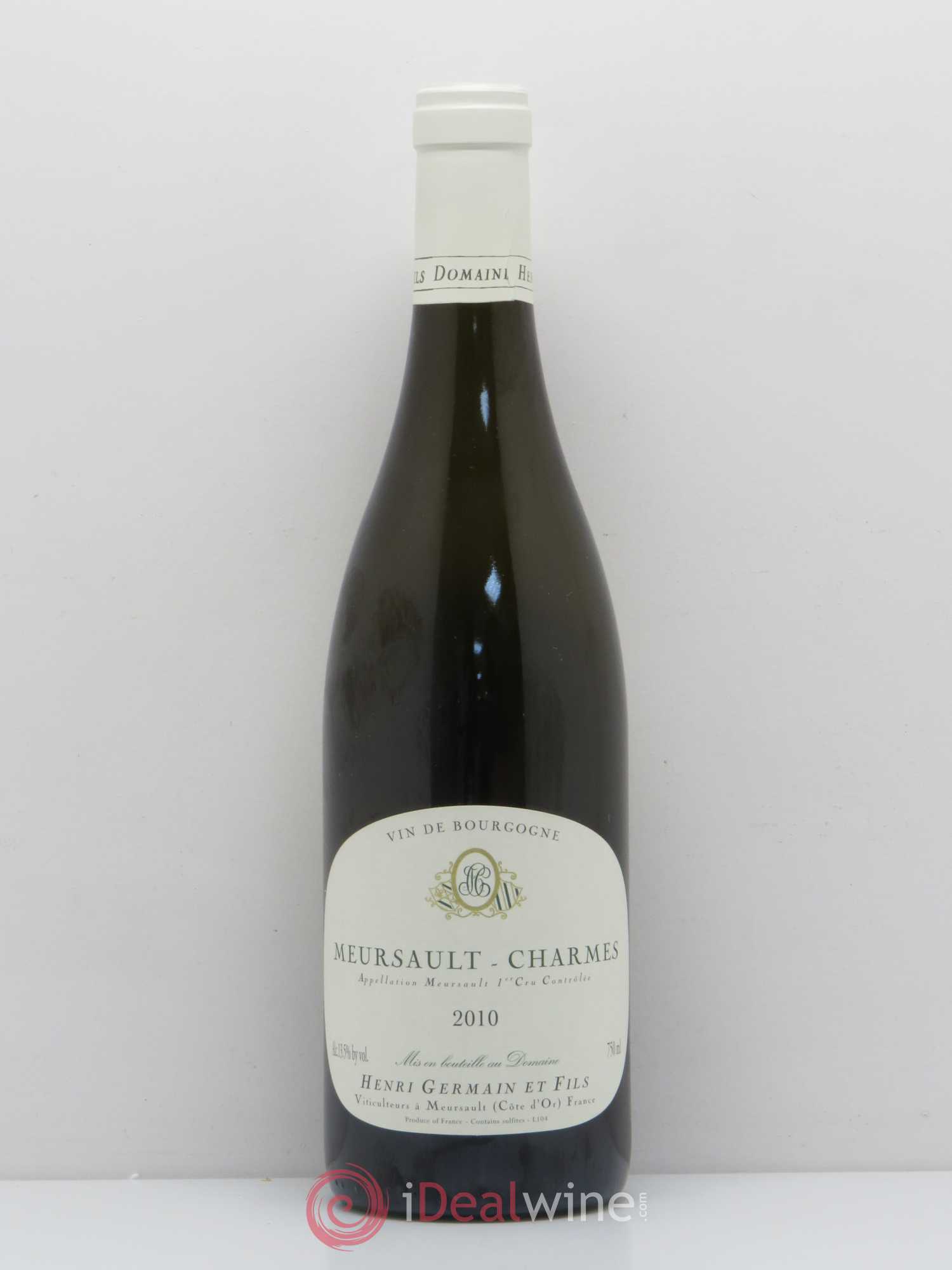 Meursault 1er Cru Charmes Domaine Henri Germain et Fils 2010 - Posten von 1 Flasche - 0