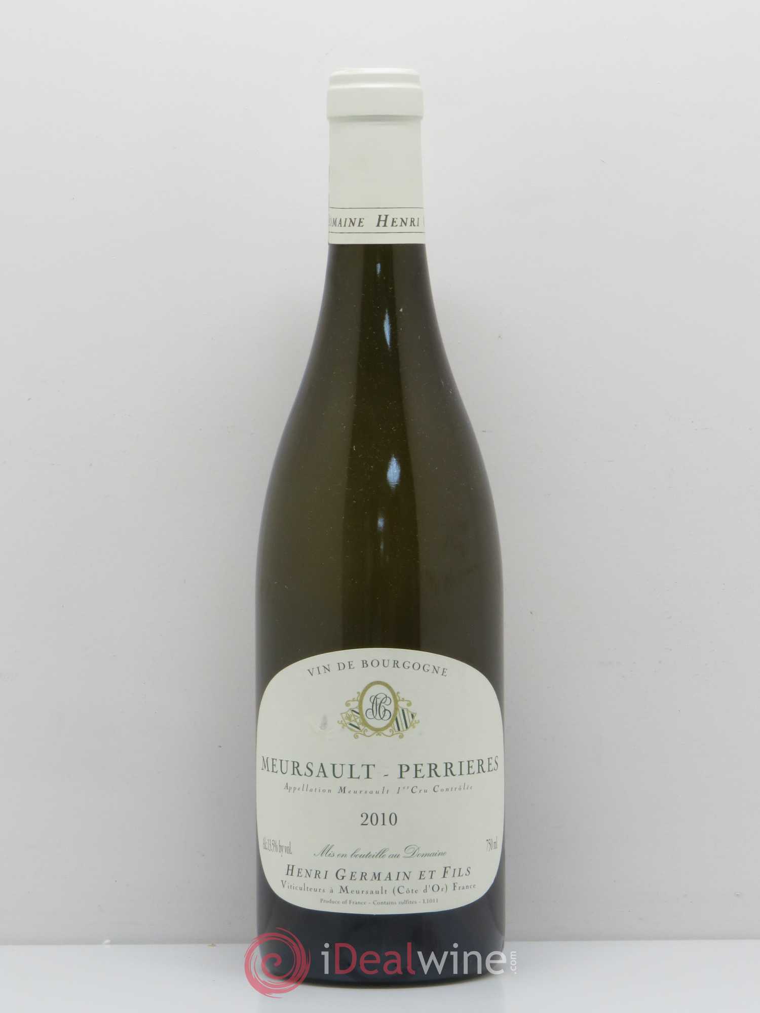 Meursault 1er Cru Perrières Domaine Henri Germain et Fils 2010 - Posten von 1 Flasche - 0