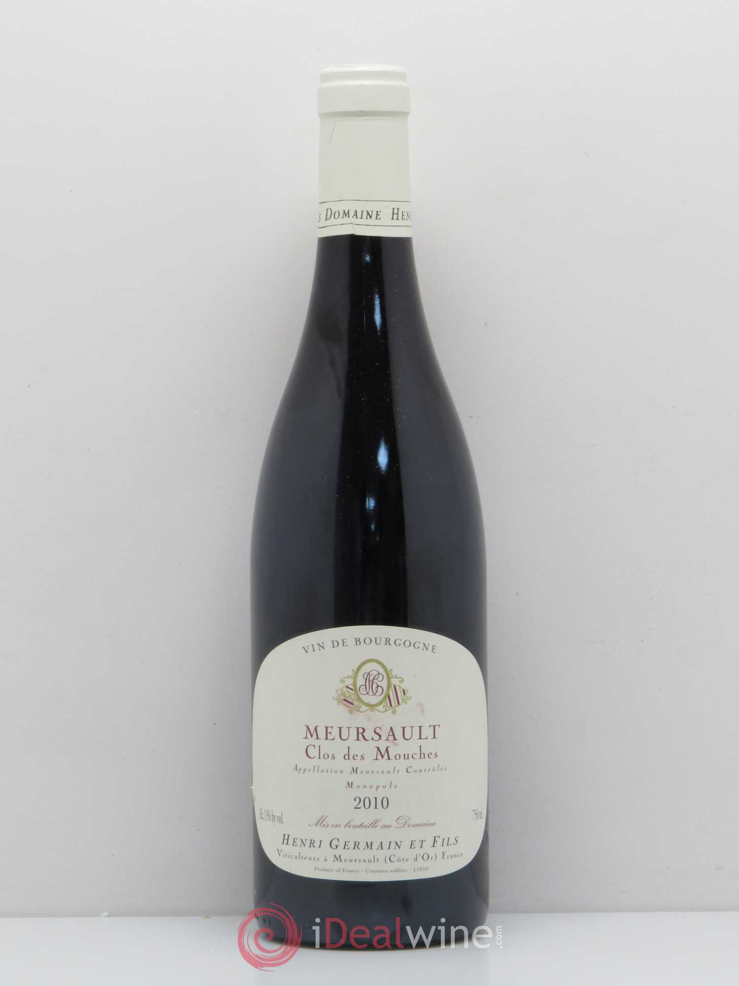 Meursault Clos Des Mouches Domaine Henri Germain et Fils 2010 - Posten von 1 Flasche - 0