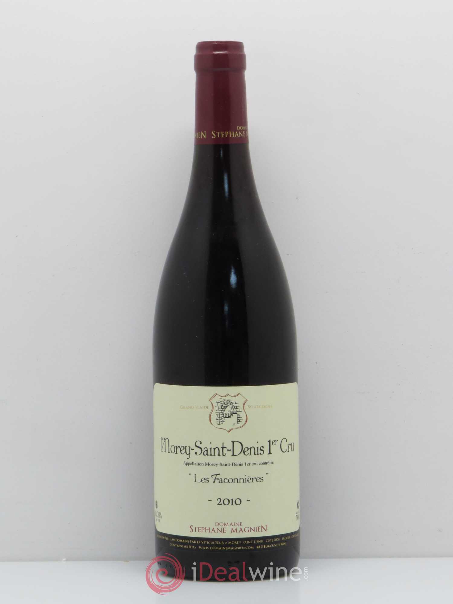 Morey-Saint-Denis 1er Cru Les Faconnières Domaine Stéphane Magnien 2010 - Posten von 1 Flasche - 0