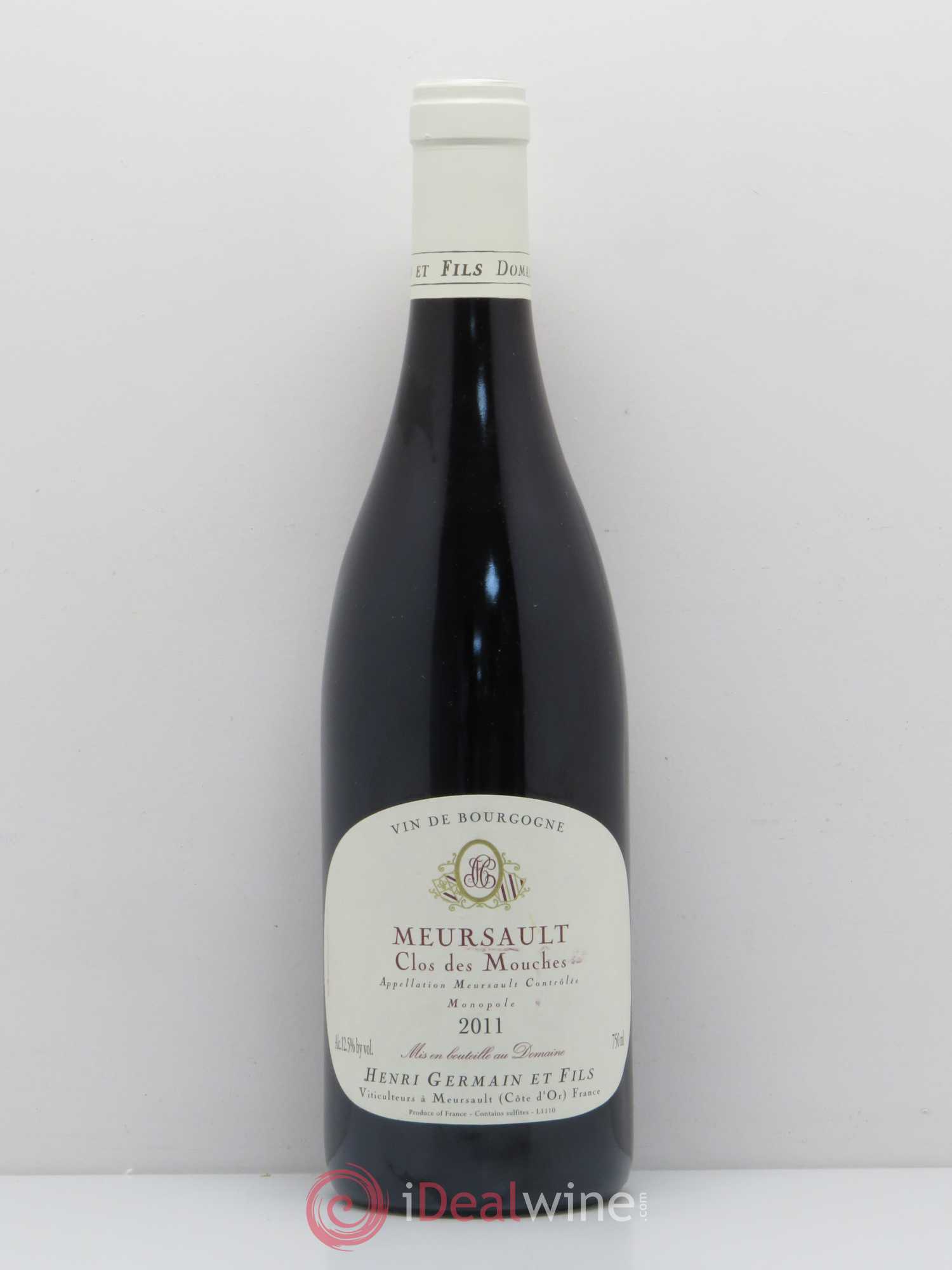 Meursault Clos Des Mouches Domaine Henri Germain et Fils 2011 - Posten von 1 Flasche - 0