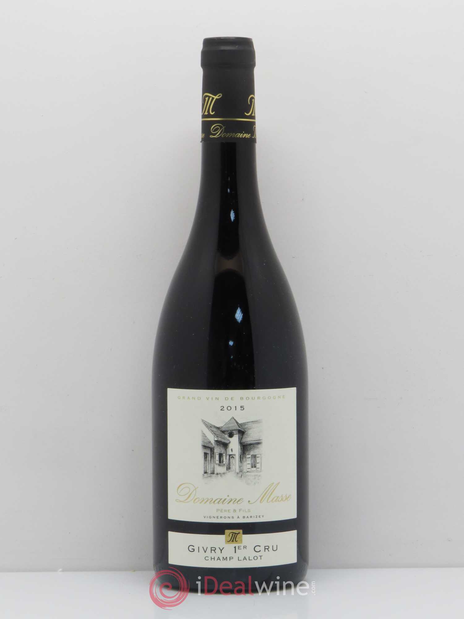 Givry 1er Cru Champ Lalot Domaine Masse Père et Fils (sans prix de réserve) 2015 - Posten von 1 Flasche - 0