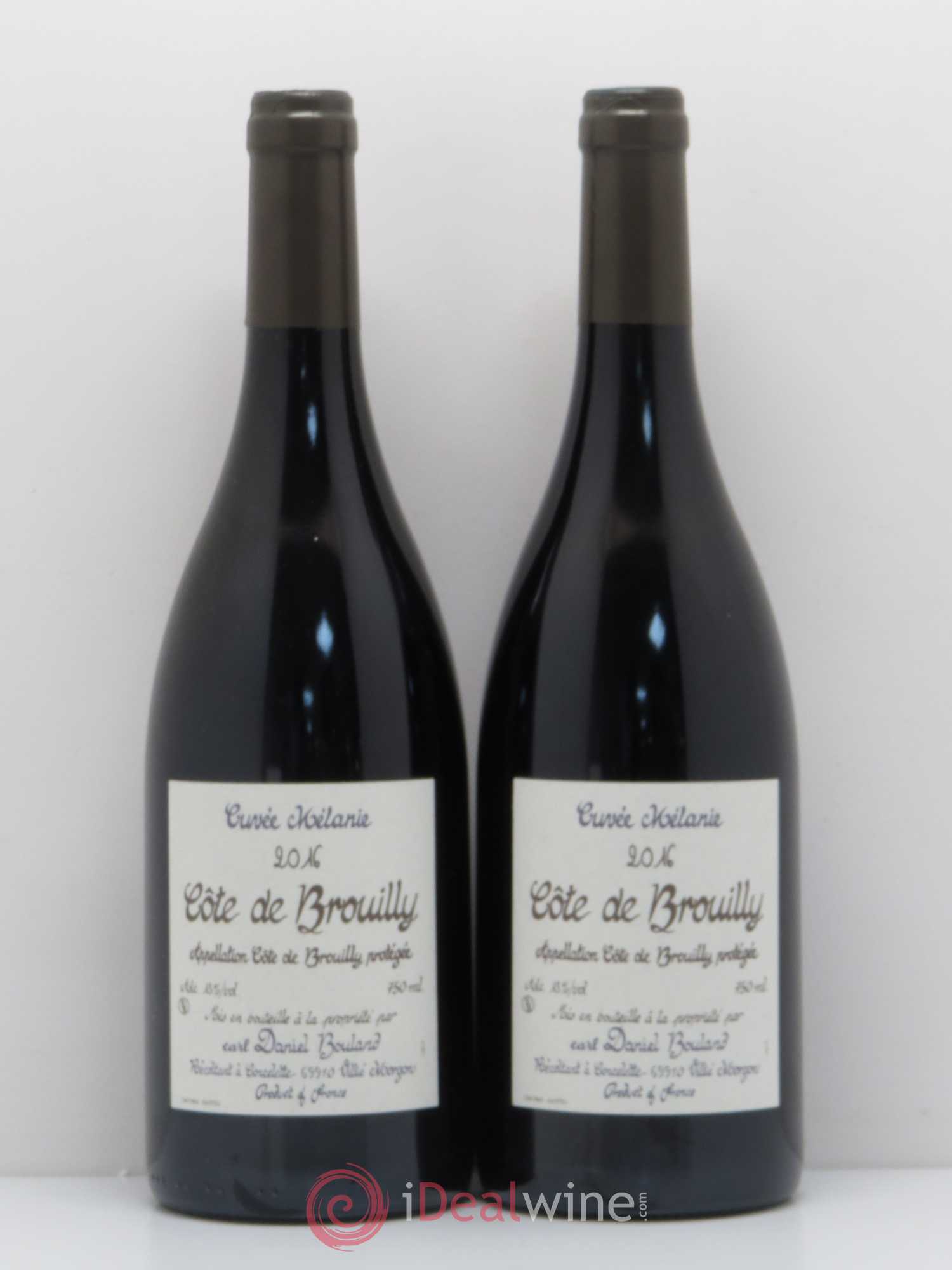 Côte de Brouilly Cuvée Mélanie Domaine Daniel Bouland 2016 - Posten von 2 Flaschen - 0