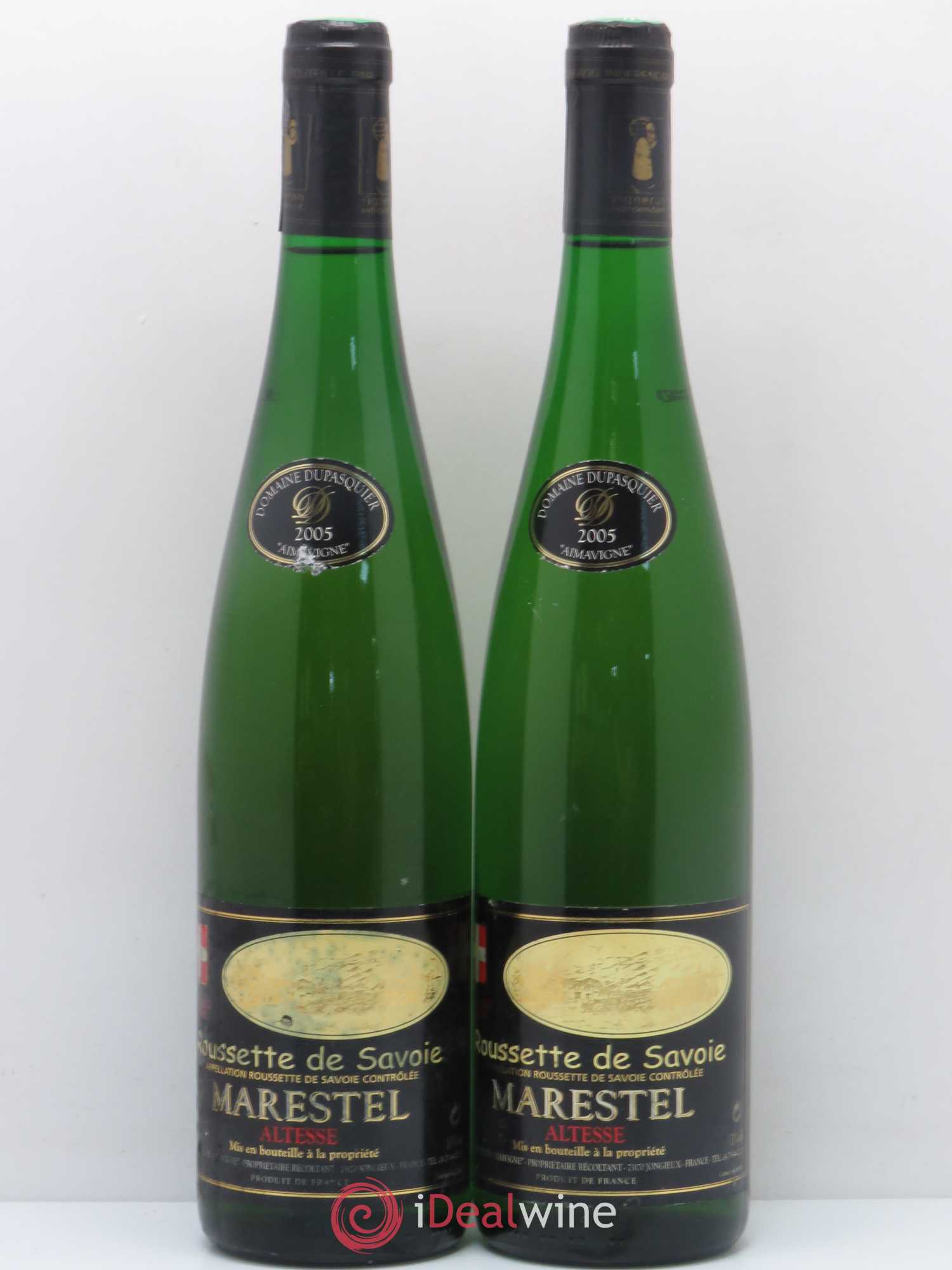 Vin de Savoie Roussette de Savoie Altesse Marestel domaine Dupasquier Aimavigne 2005 - Posten von 2 Flaschen - 0