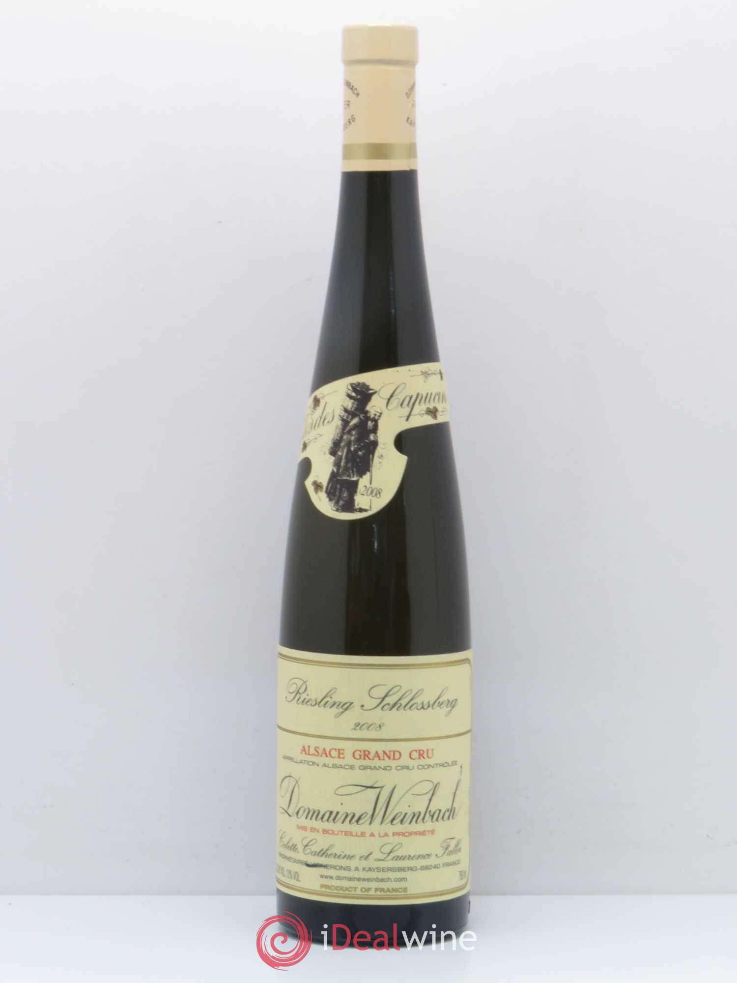 Alsace Grand Cru Schlossberg Riesling Weinbach (Domaine) Clos des capucins 2008 - Posten von 1 Flasche - 0