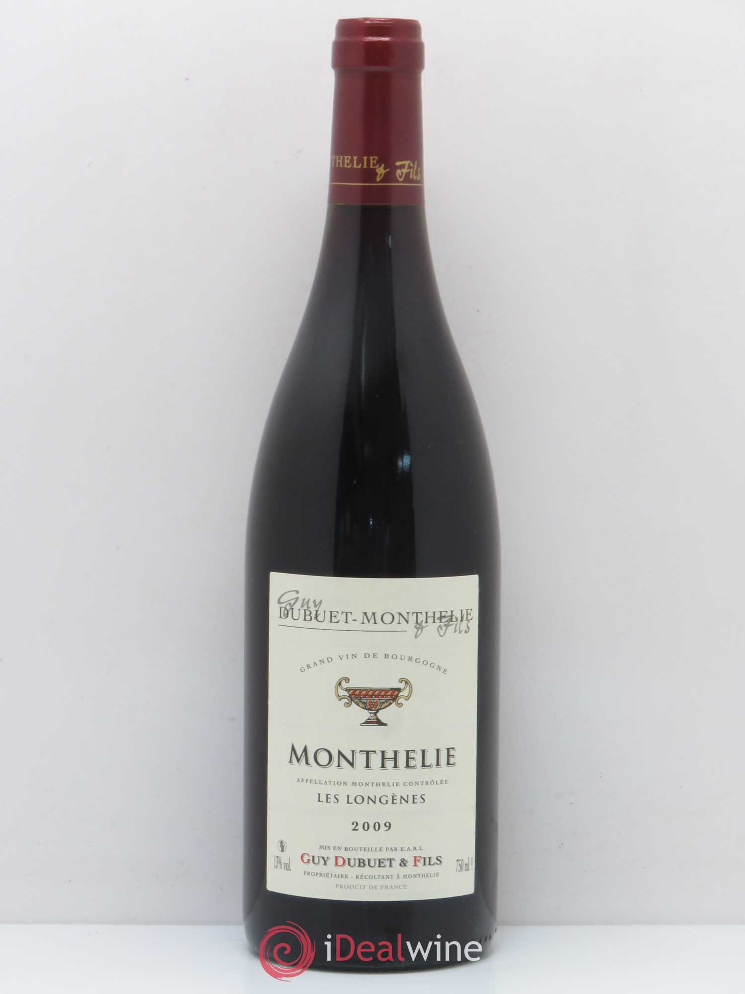 Monthélie Les Longènes domaine Guy Dubuet et Fils (sans prix de réserve) 2009 - Posten von 1 Flasche - 0