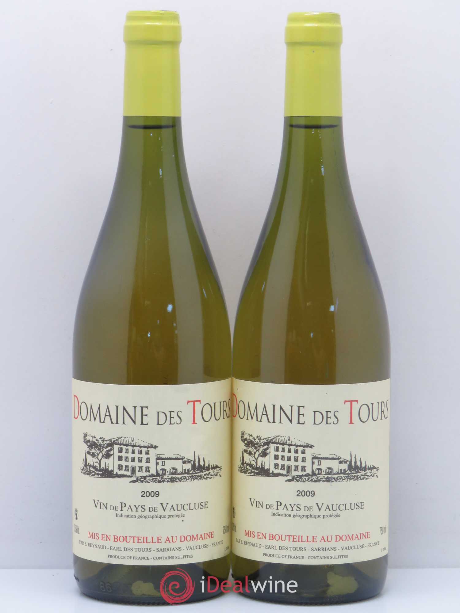 Vaucluse (Vin de Pays de Vaucluse) Domaine des Tours Emmanuel Reynaud (sans prix de réserve) 2009 - Lot de 2 bouteilles - 0
