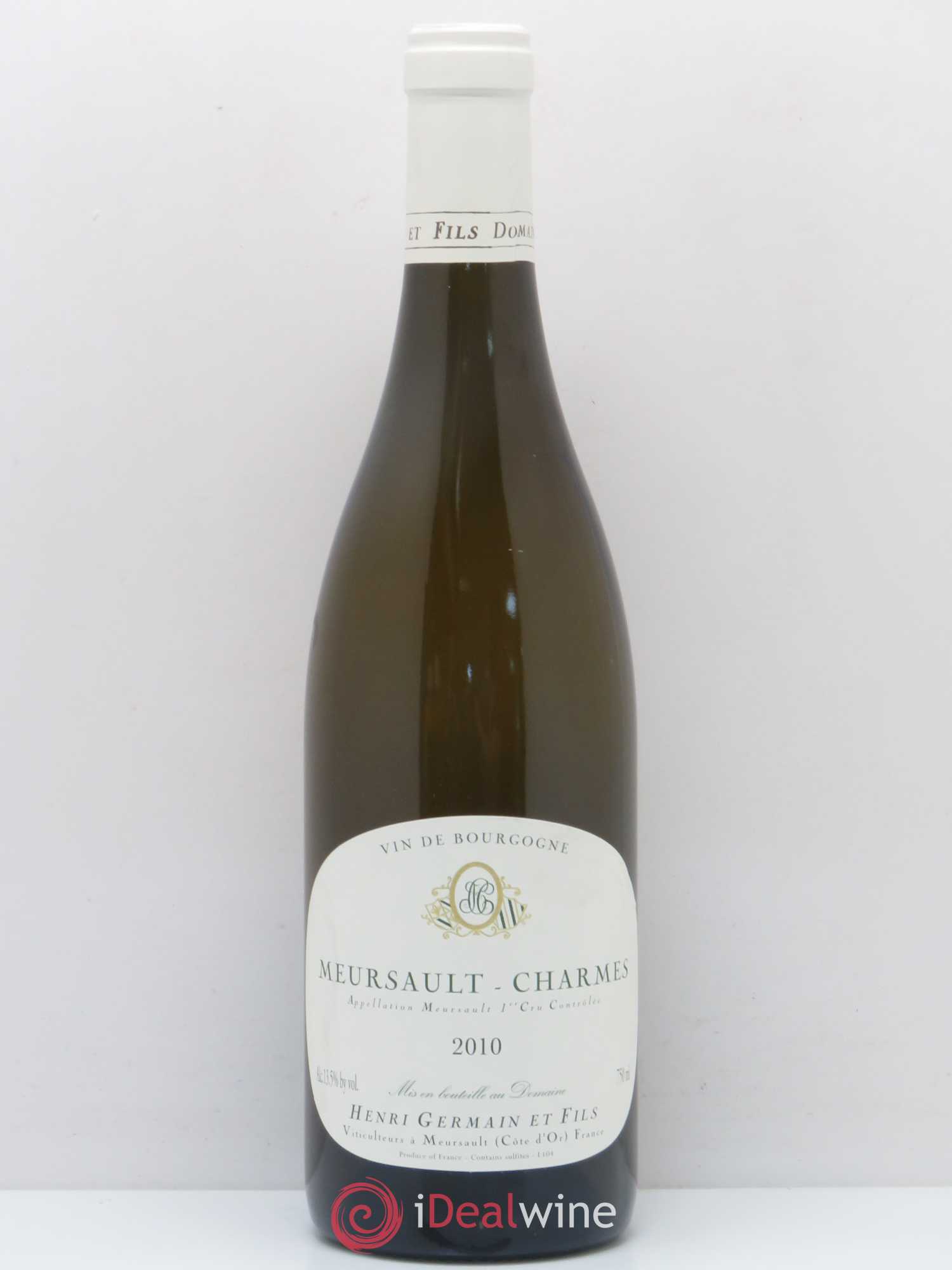 Meursault 1er Cru Charmes Domaine Henri Germain et Fils 2010 - Posten von 1 Flasche - 0