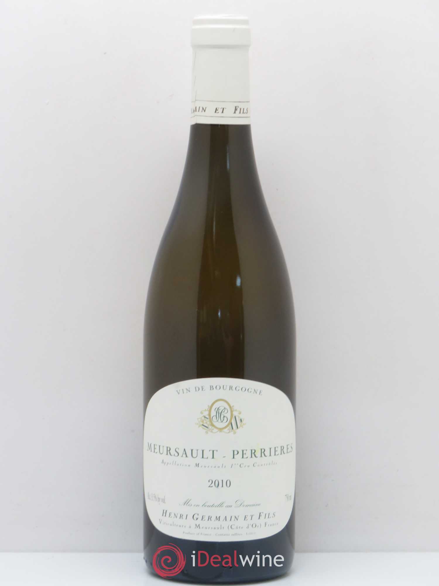 Meursault 1er Cru Perrieres Domaine H. Germain Pere et Fils 2010 - Posten von 1 Flasche - 0