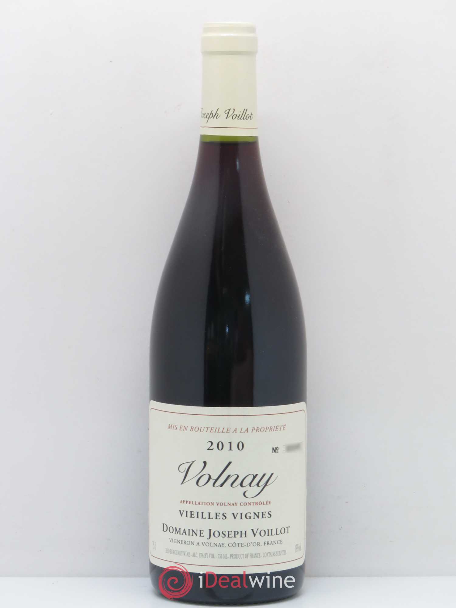 Volnay Vieilles vignes Joseph Voillot (Domaine) 2010 - Lot de 1 bouteille - 0