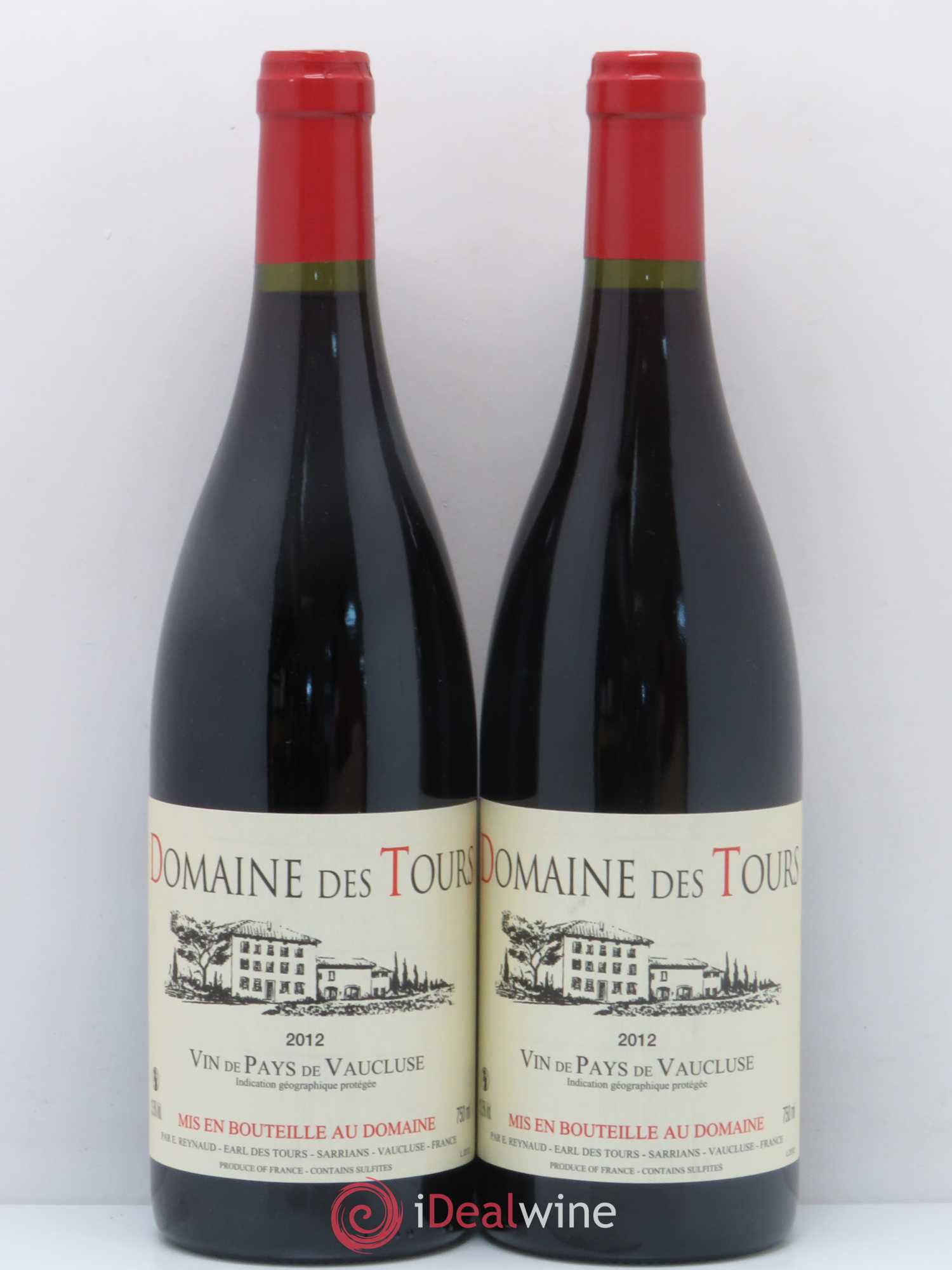 Vaucluse (Vin de Pays de Vaucluse) Domaine des Tours Emmanuel Reynaud 2012 - Lot de 2 bouteilles - 0