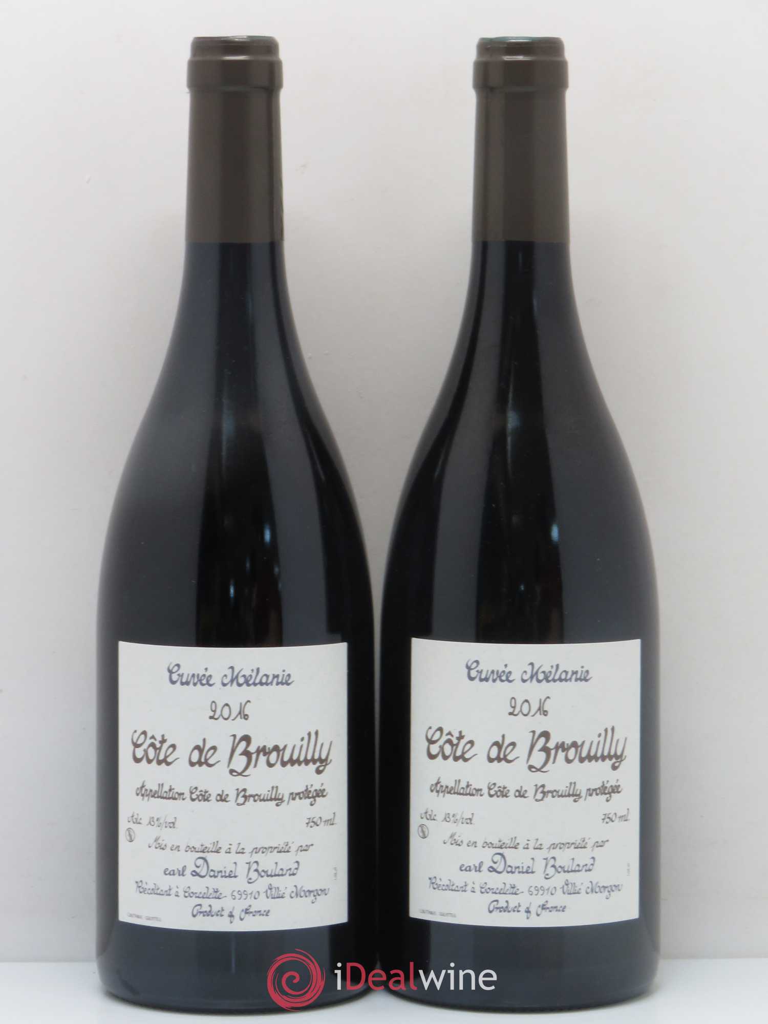 Côte de Brouilly Cuvée Mélanie domaine Daniel Bouland 2016 - Posten von 2 Flaschen - 0