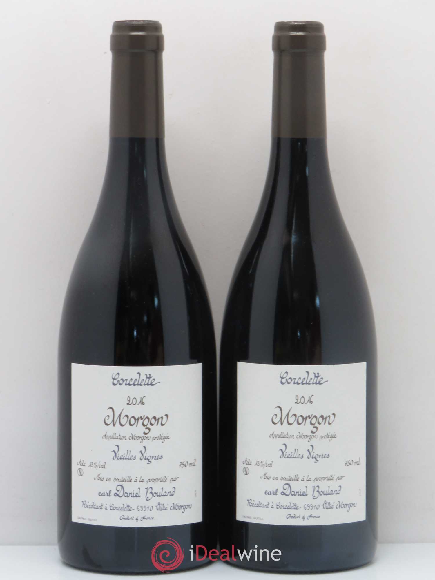 Morgon Corcelette Daniel Bouland (Domaine) Vieilles vignes 2016 - Lot de 2 bouteilles - 0