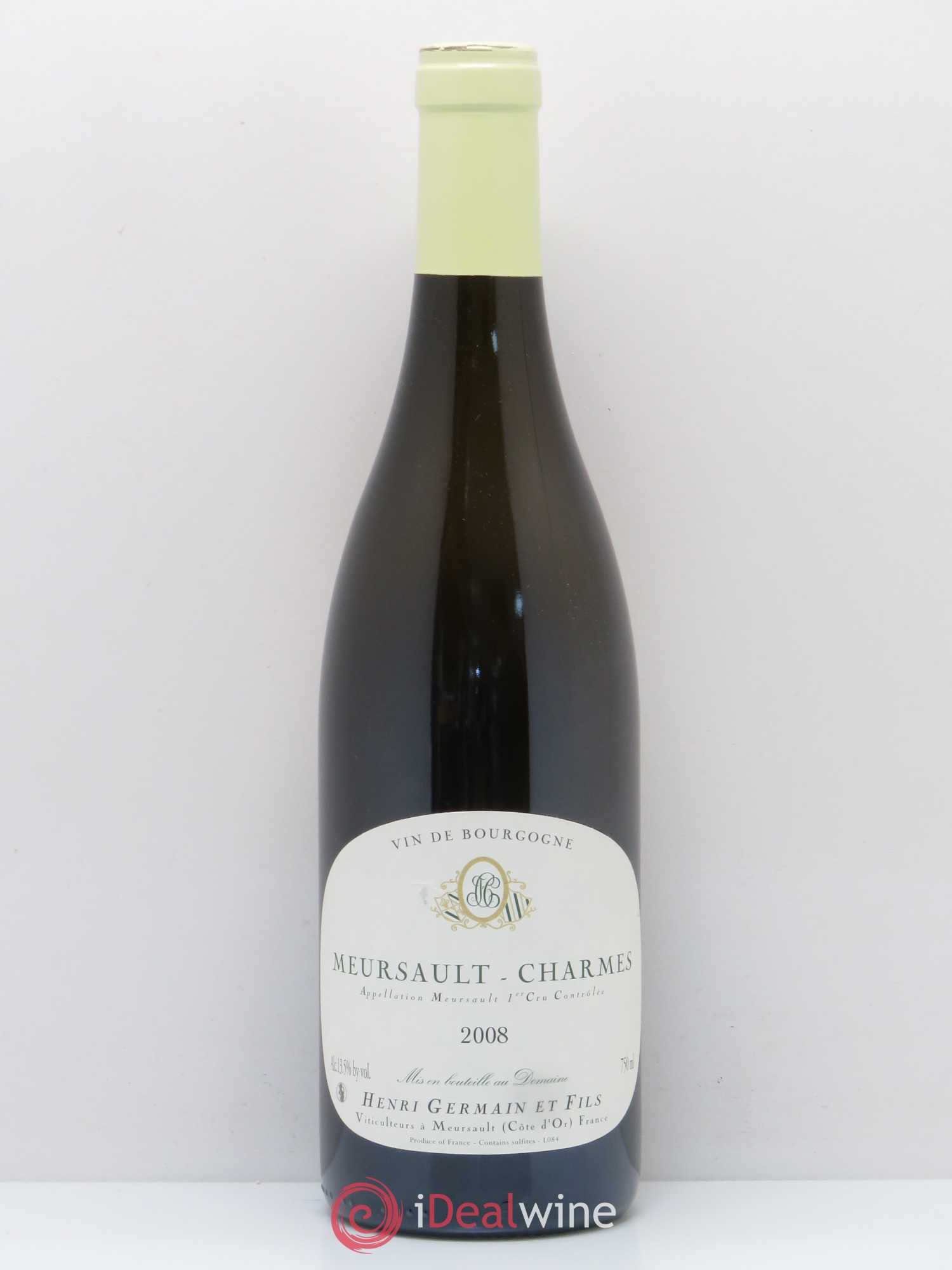 Meursault 1er Cru Charmes Domaine H.Germain Pere Et Fils 2008 - Posten von 1 Flasche - 0