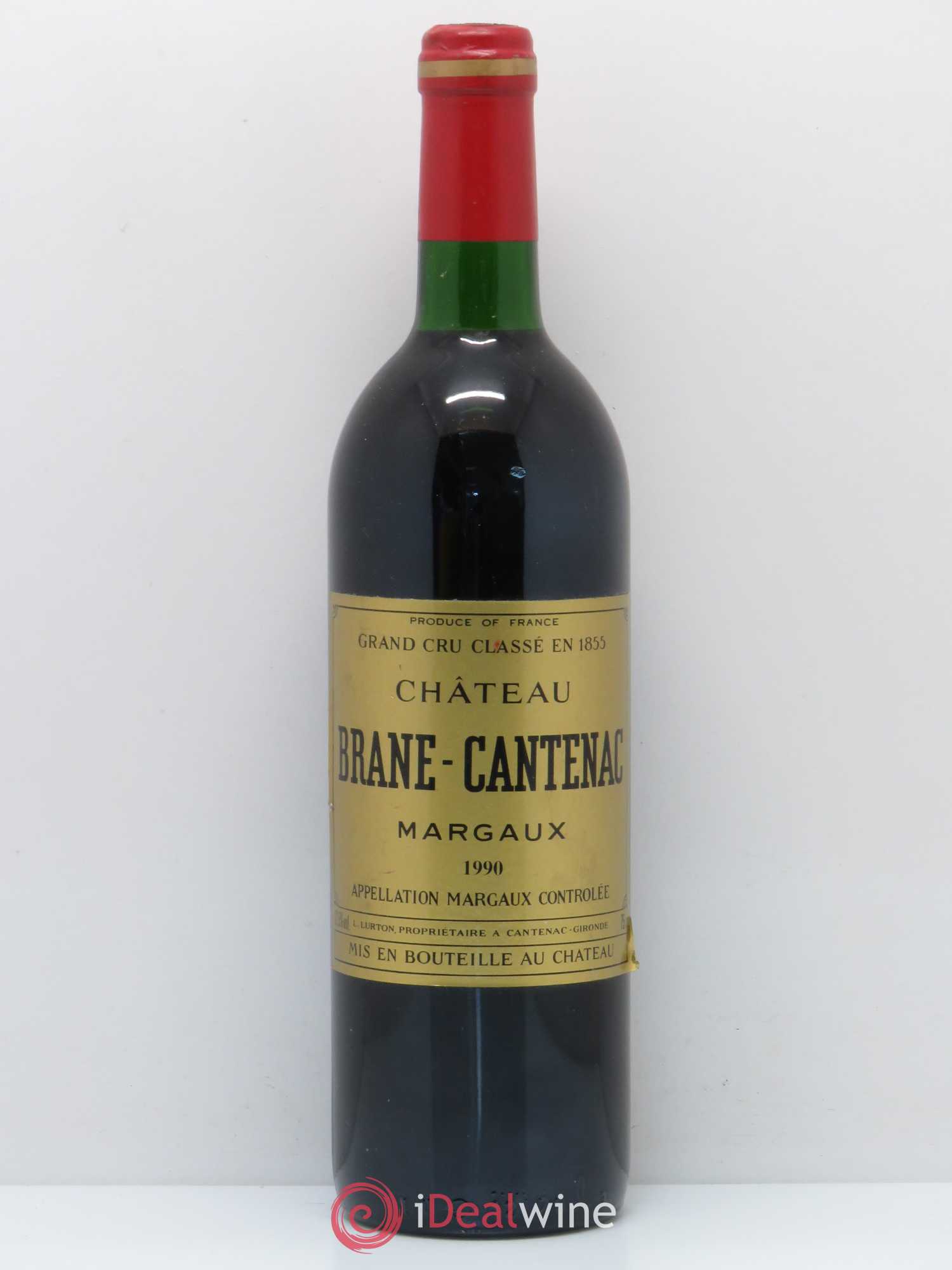 Château Brane Cantenac 2ème Grand Cru Classé 1990 - Lot de 1 bouteille - 0