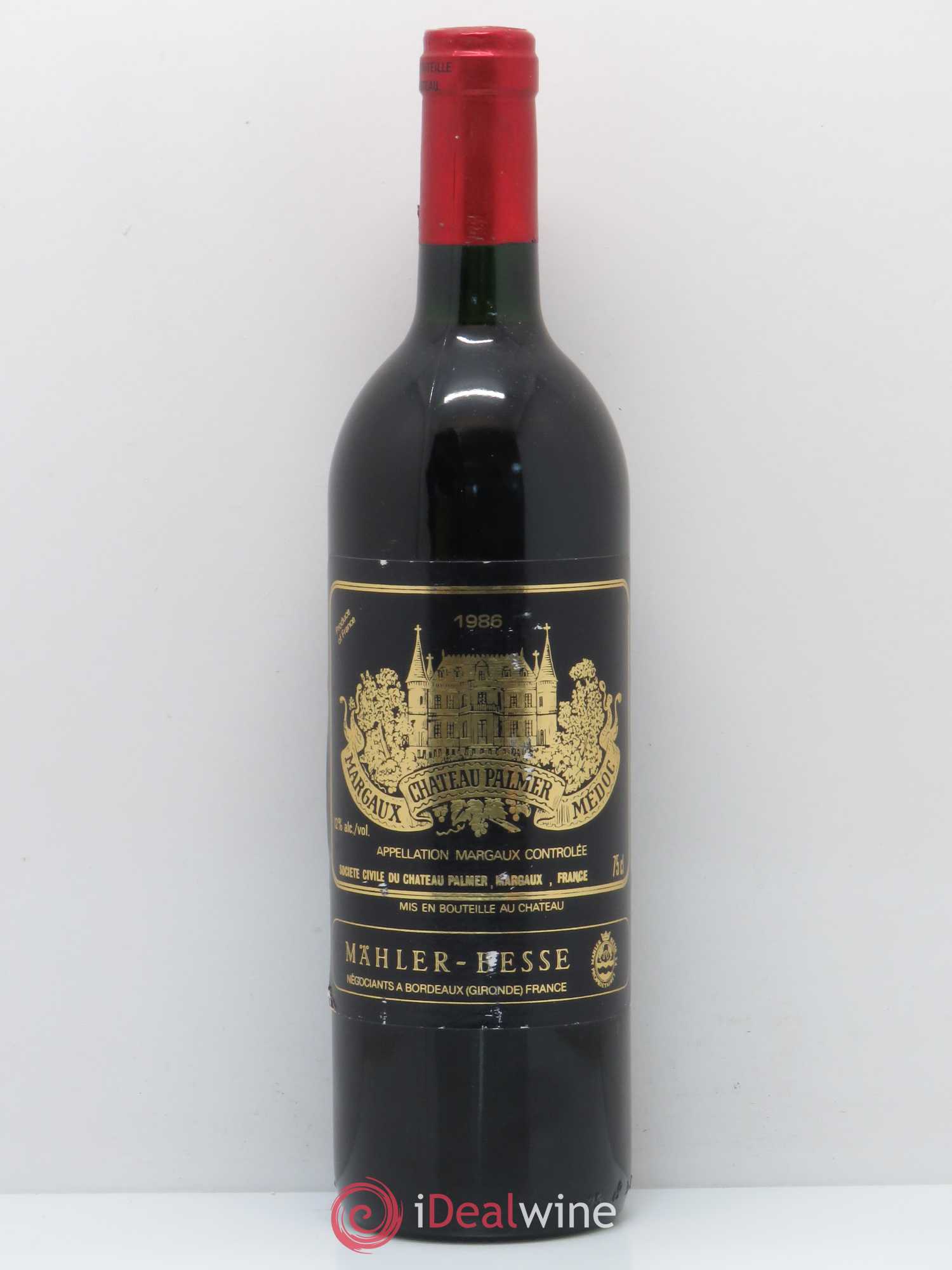 Château Palmer 3ème Grand Cru Classé 1986 - Lot de 1 bouteille - 0