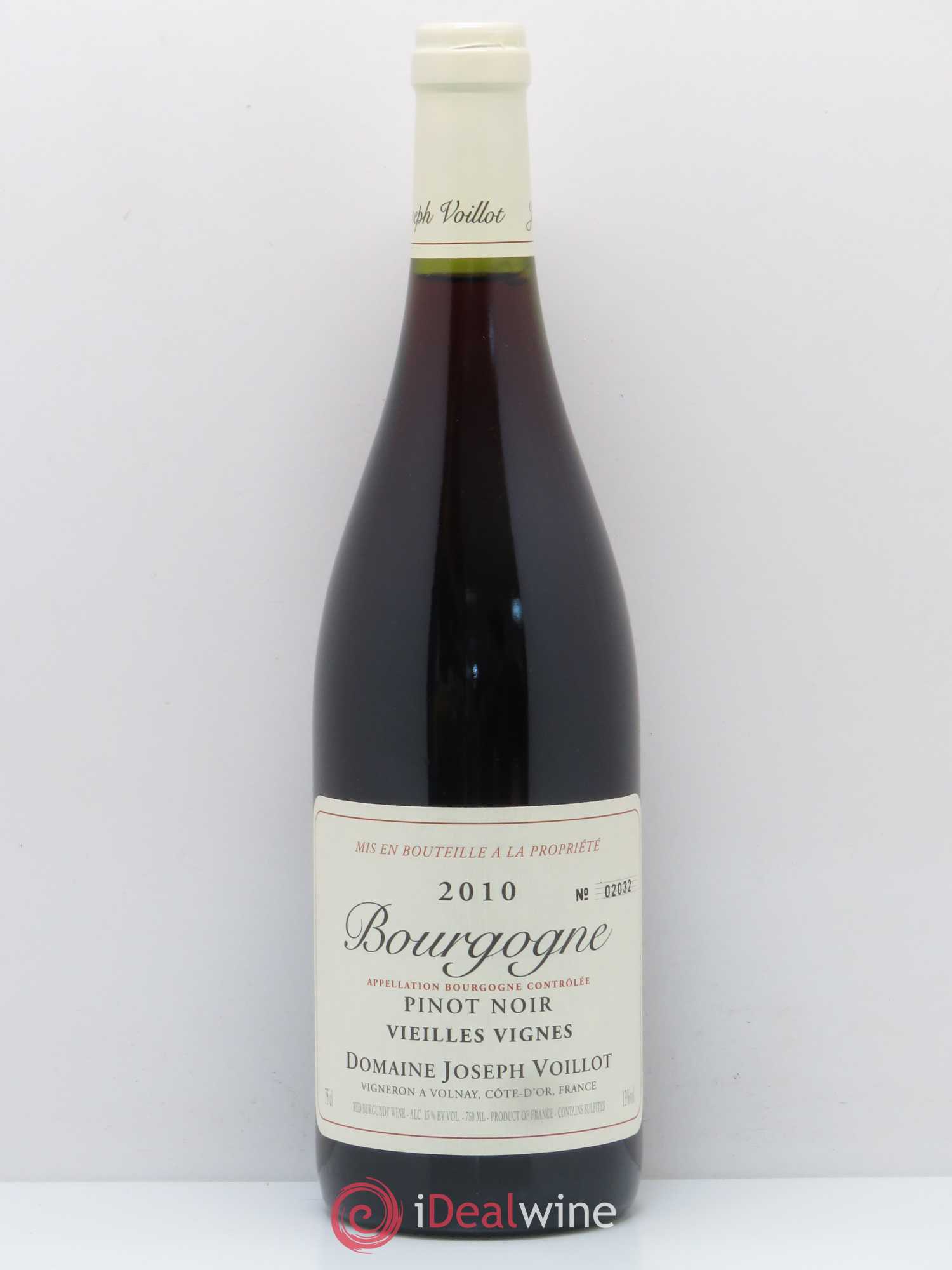 Bourgogne Pinot Noir Vieilles Vignes Domaine Joseph Voillot 2010 - Posten von 1 Flasche - 0