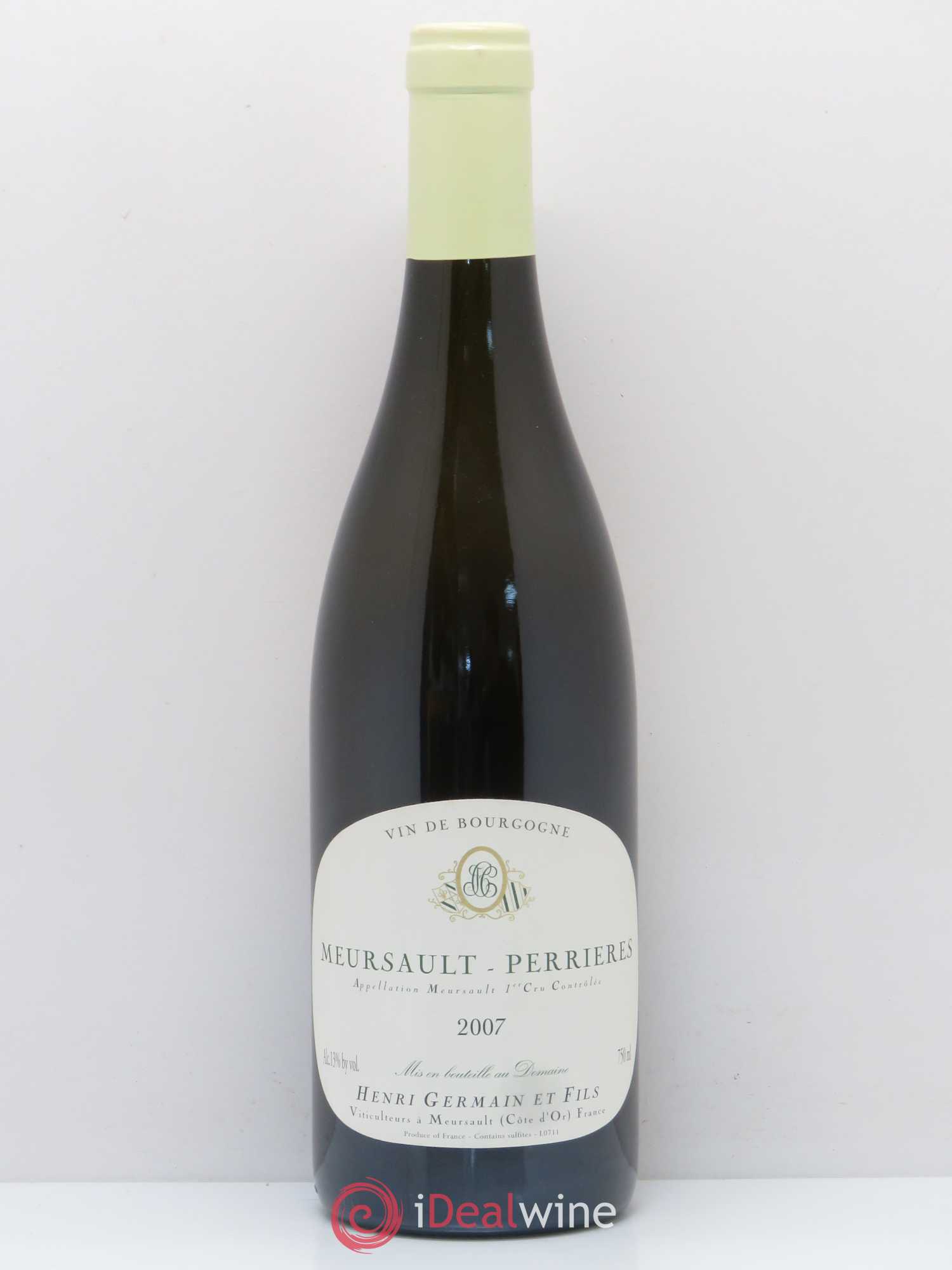 Meursault 1er Cru Perrières Domaine Henri Germain 2007 - Posten von 1 Flasche - 0
