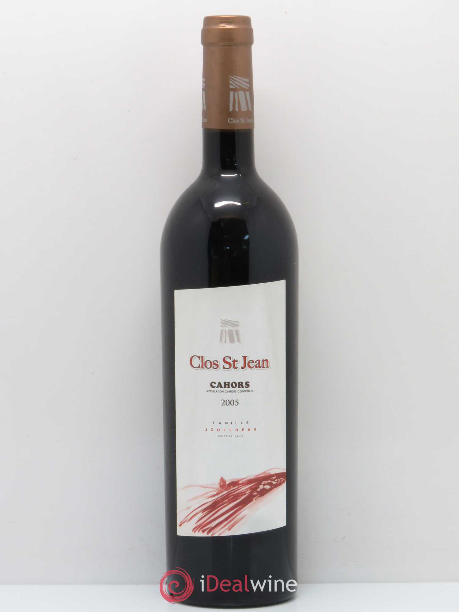Cahors Clos Saint Jean Famille Jouffreau 2005 - Posten von 1 Flasche - 0