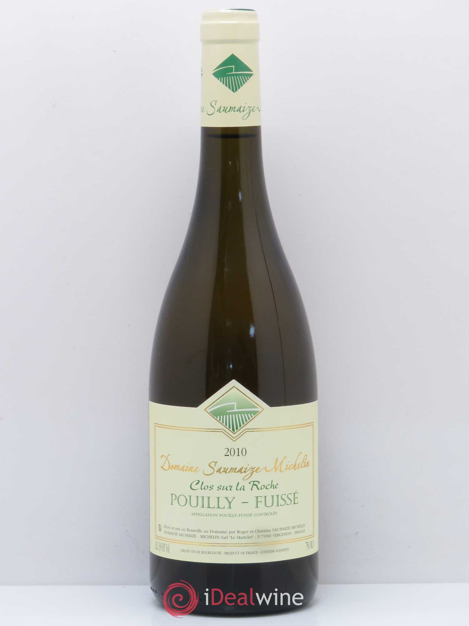 Pouilly-Fuissé Clos sur La Roche Domaine Saumaize Michelin 2010 - Posten von 1 Flasche - 0