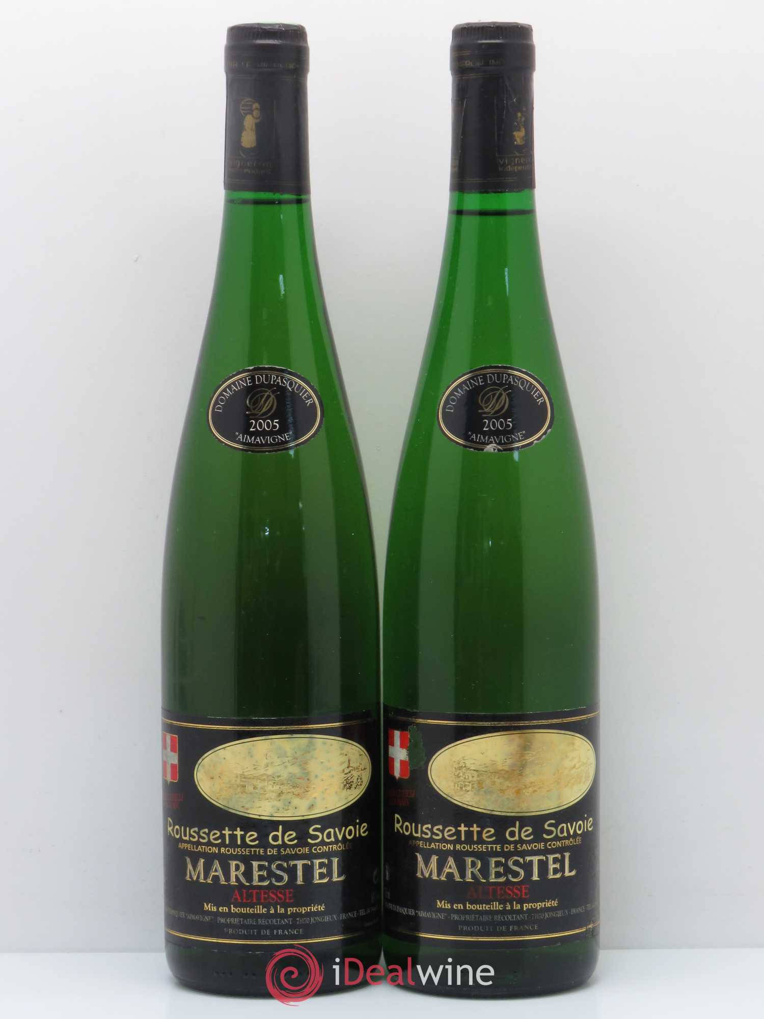 Vin de Savoie Roussette de Savoie Aimavigne Altesse Marestel Dupasquier 2005 - Posten von 2 Flaschen - 0