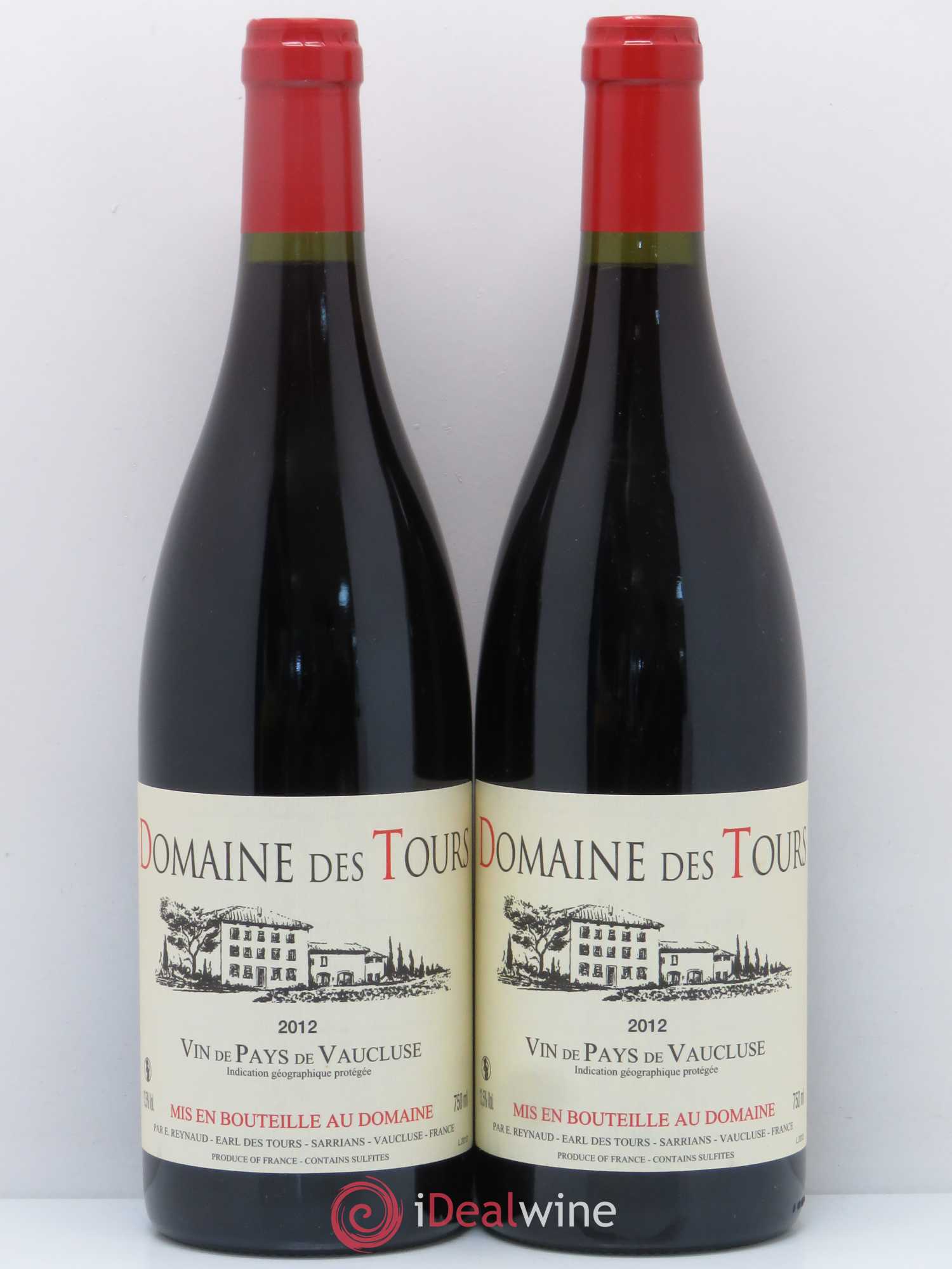 IGP Vaucluse (Vin de Pays de Vaucluse) Domaine des Tours Emmanuel Reynaud 2012 - Lot de 2 bouteilles - 0