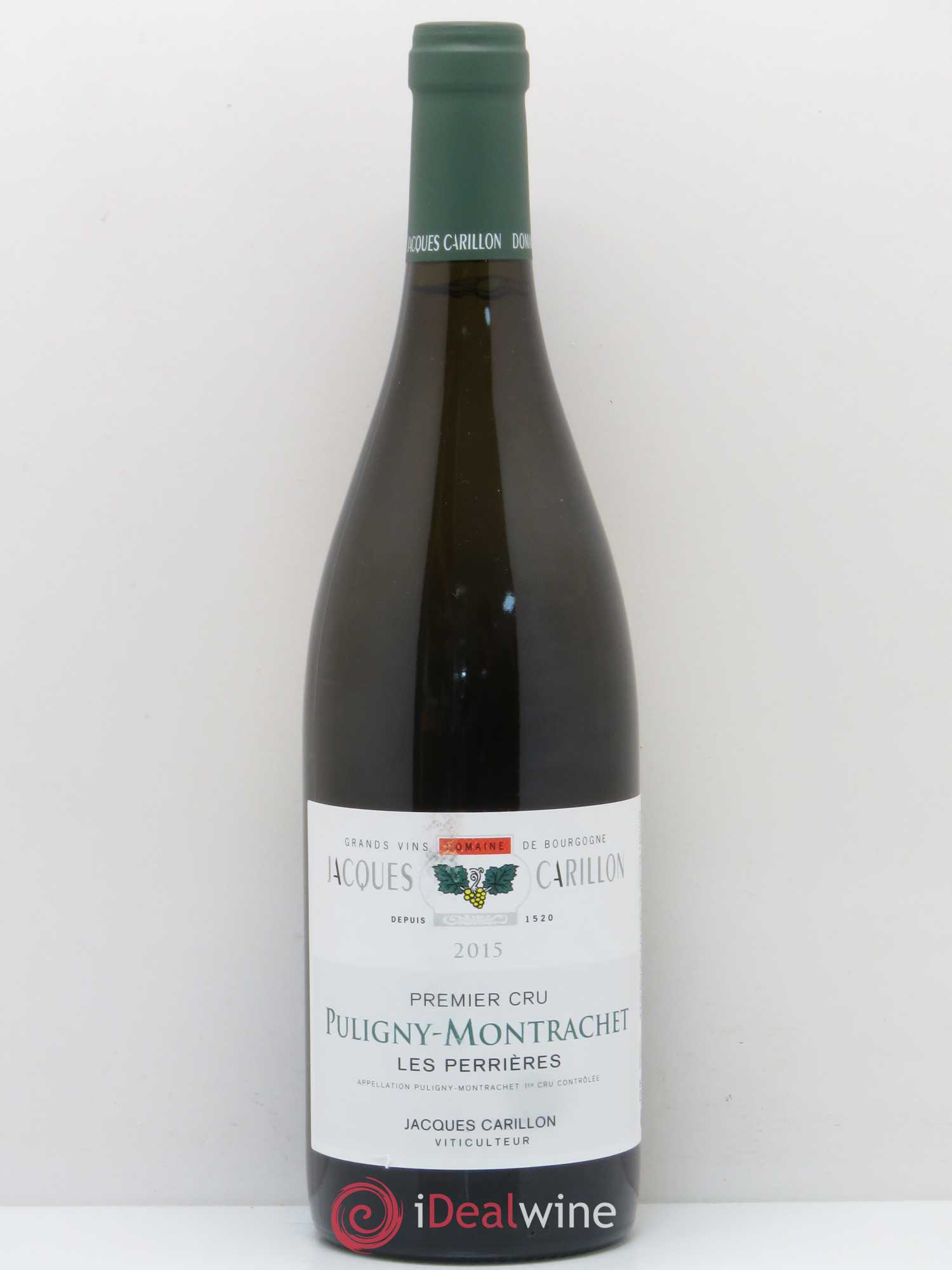 Puligny-Montrachet 1er Cru Les Perrieres Domaine Jacques Carillon 2015 - Posten von 1 Flasche - 0