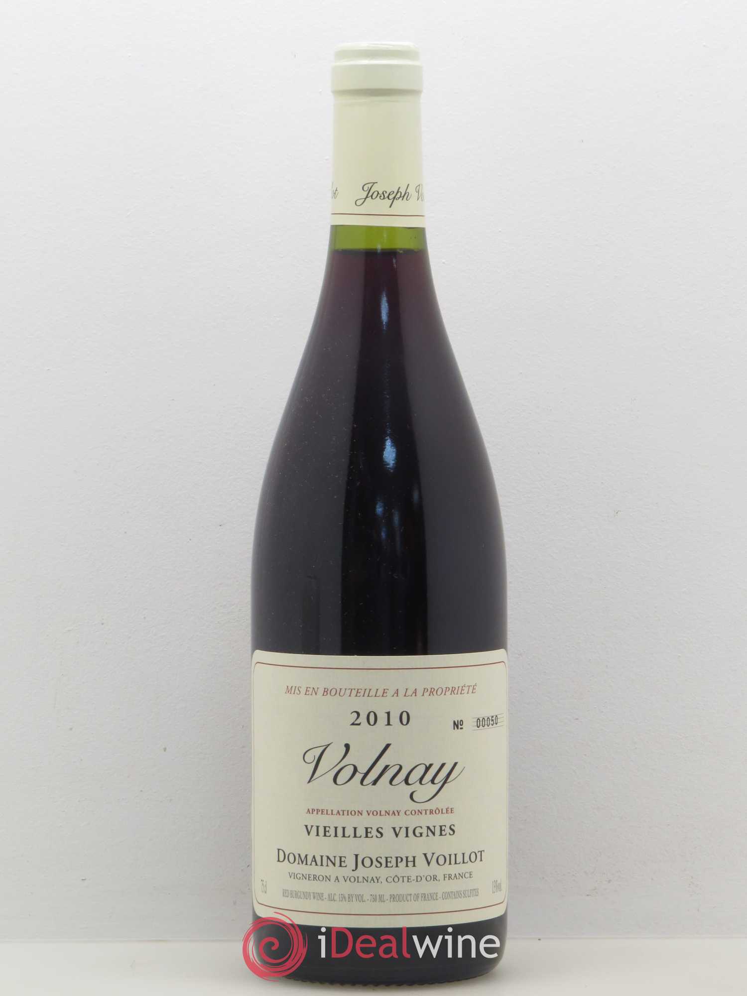 Volnay Vieilles vignes Joseph Voillot (Domaine) 2010 - Lot de 1 bouteille - 0
