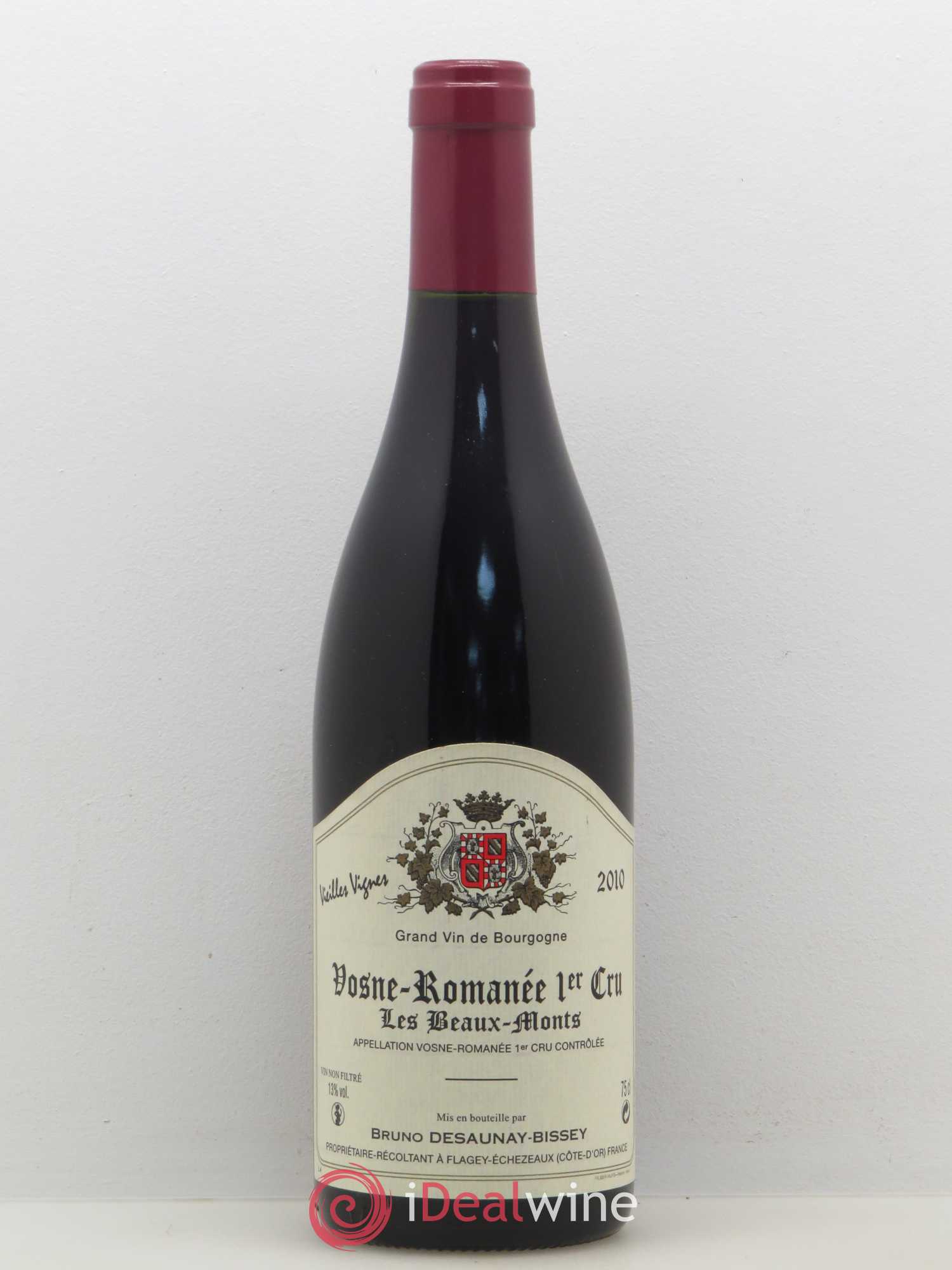 Vosne-Romanée 1er Cru Les Beaux Monts Domaine Desaunay Bissey 2010 - Posten von 1 Flasche - 0