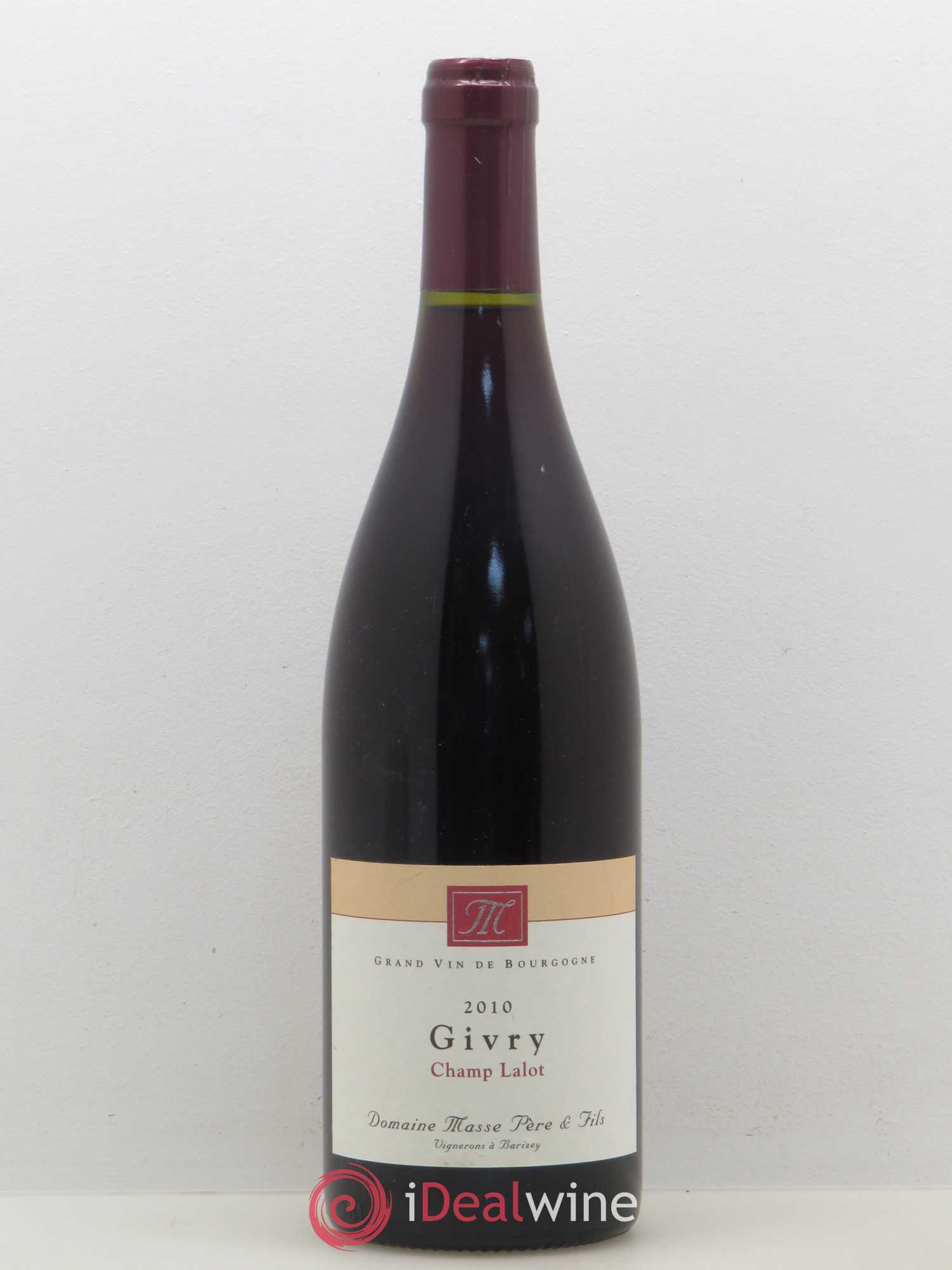 Givry Champ Lalot Domaine Masse 2010 - Posten von 1 Flasche - 0