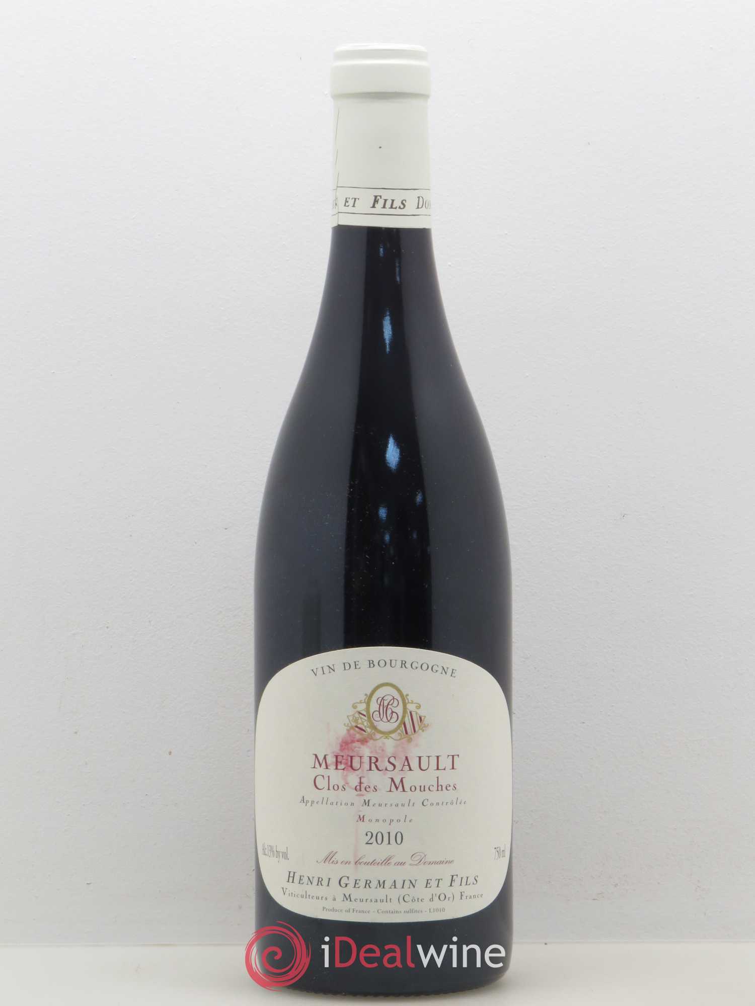Meursault Clos des Mouches Domaine Henri Germain et Fils 2010 - Posten von 1 Flasche - 0