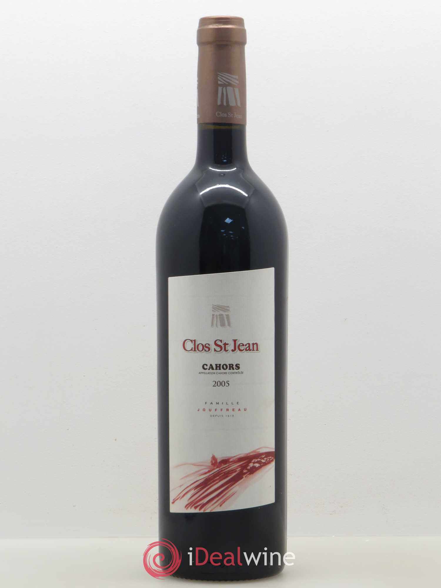 Cahors Clos Saint Jean Famille Jouffreau 2005 - Posten von 1 Flasche - 0