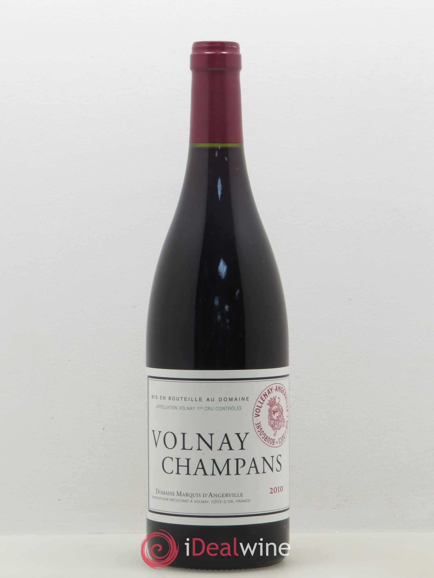 Volnay 1er Cru Champans Marquis d'Angerville (Domaine) 2010 - Lot de 1 bouteille - 0