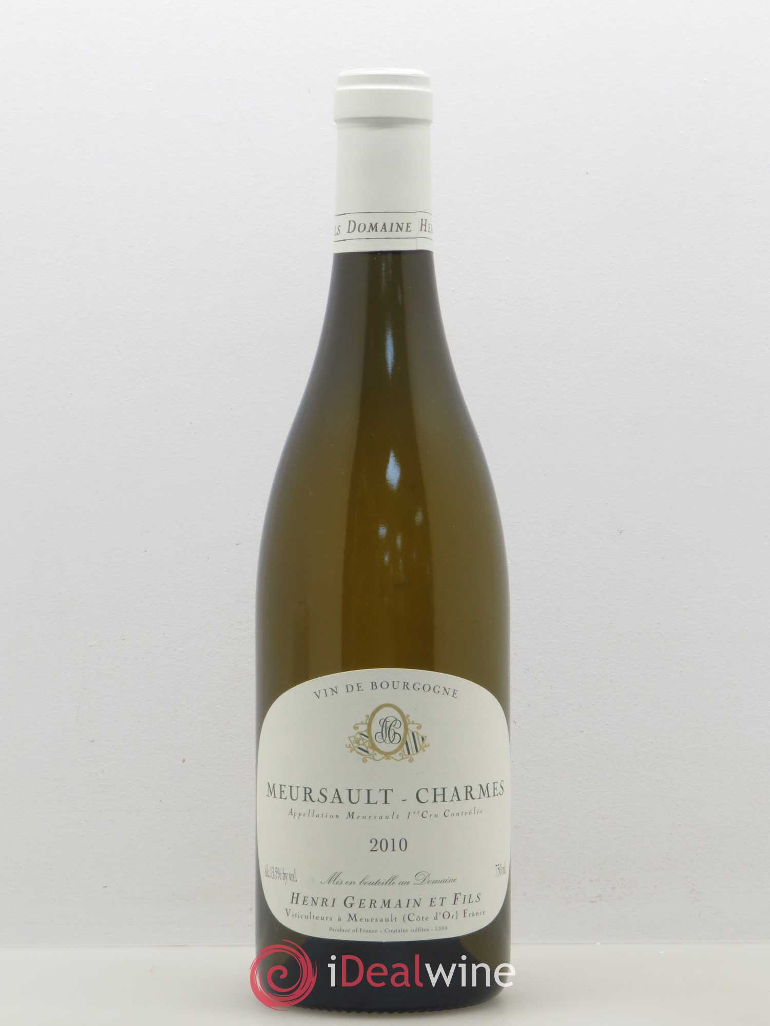 Meursault 1er Cru Charmes Domaine Henri Germain et Fils 2010 - Posten von 1 Flasche - 0